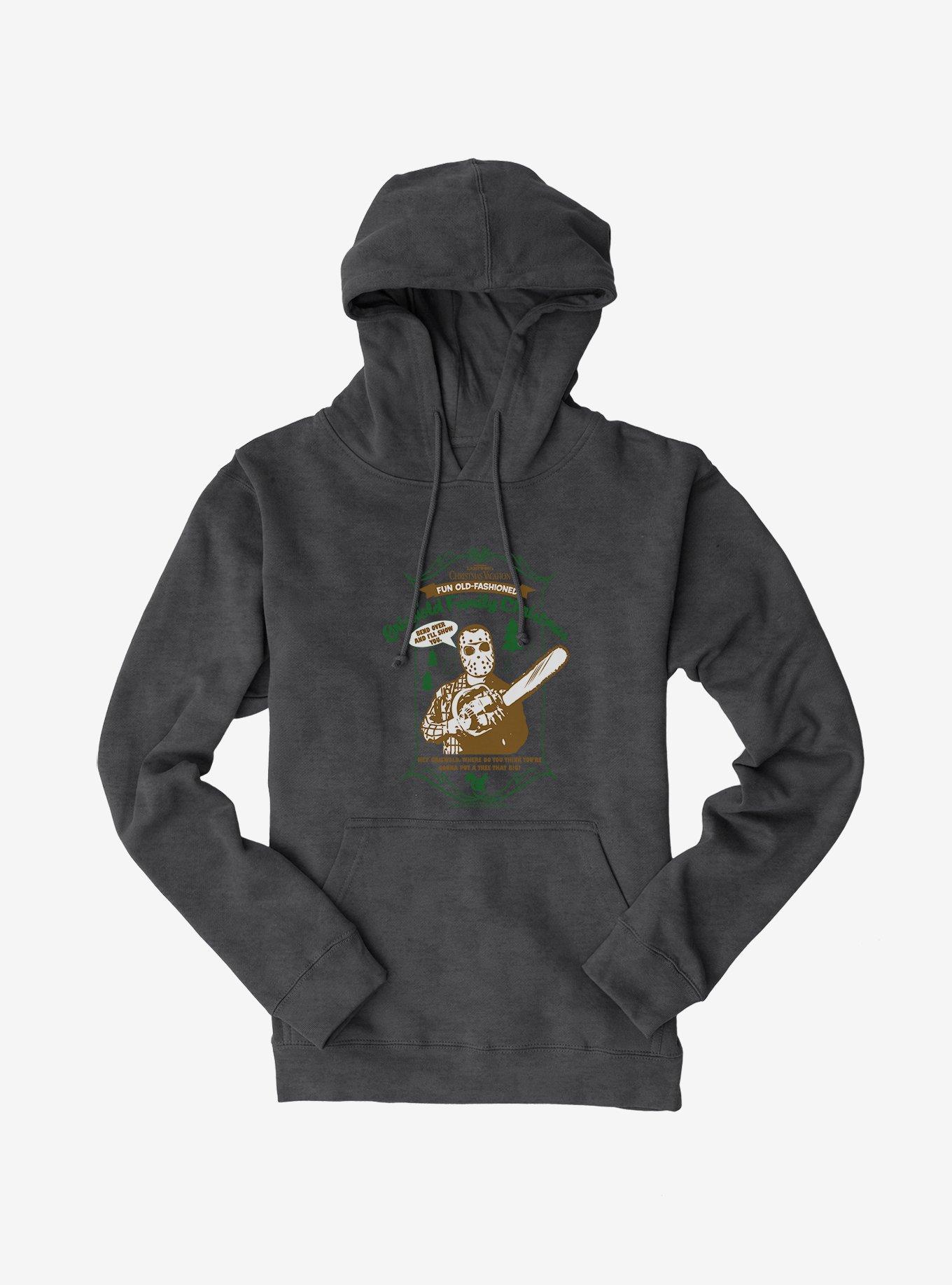 National Lampoon's Christmas Vacation Chainsaw Hoodie, DARK HEATHER, hi-res