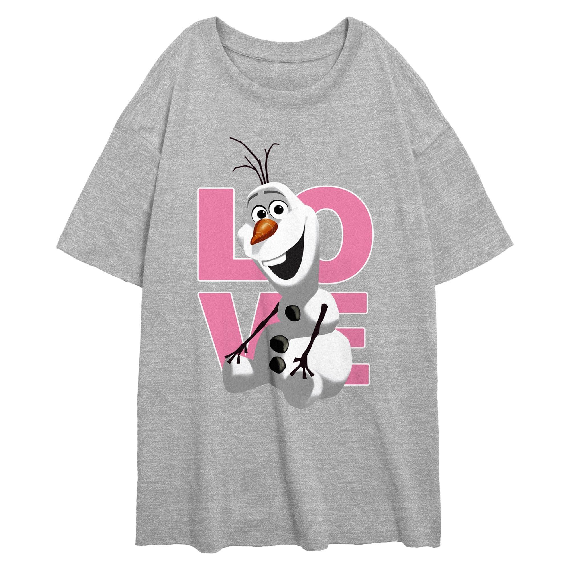 Disney Frozen Love Olaf Womens Oversized T-Shirt, , hi-res