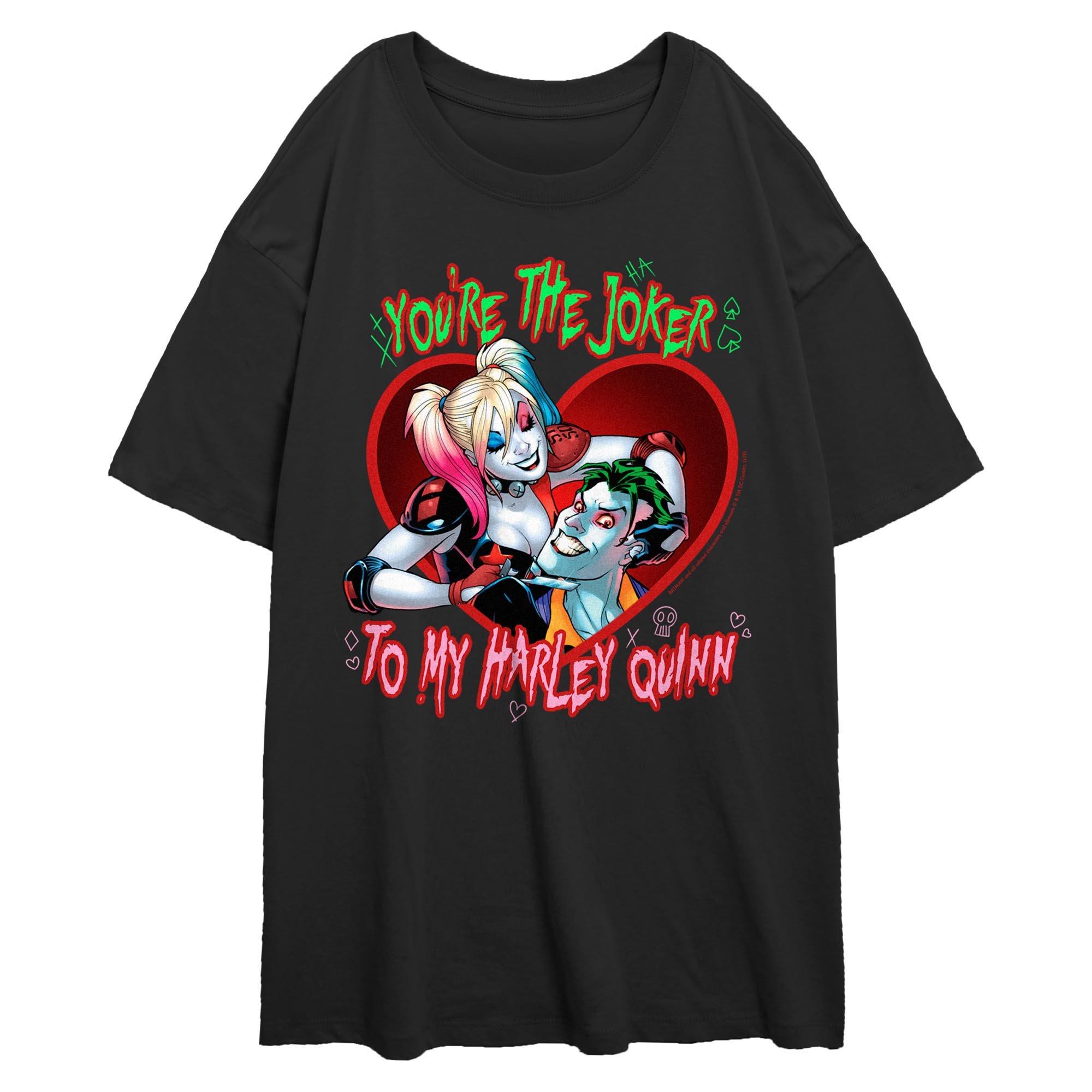 DC Comics Batman Youre The Joker To My Harley Quinn Womens Oversized T-Shirt, , hi-res