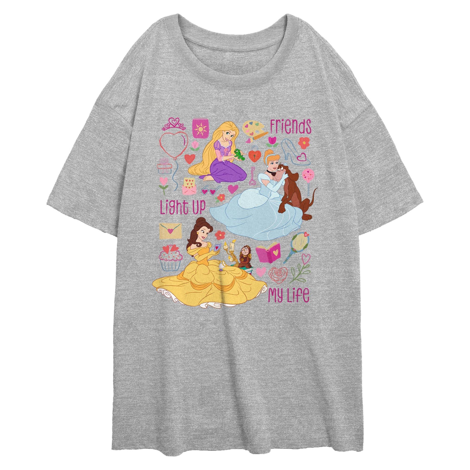 Disney Princess Friends Light Up My Life Womens Oversized T-Shirt, , hi-res
