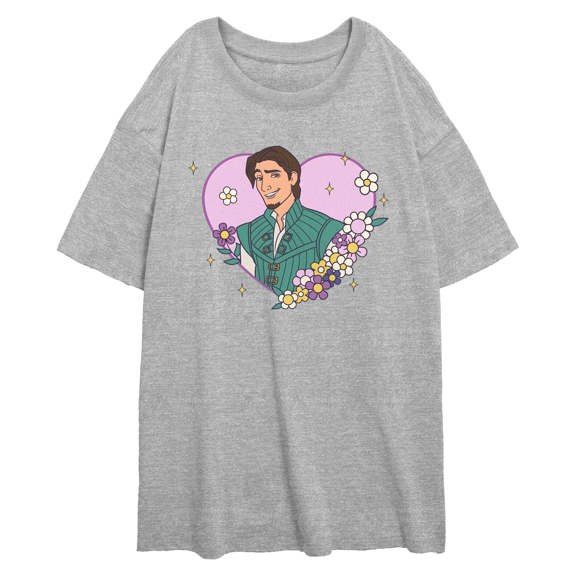 Disney Princess Flynn Ryder Heart Womens Oversized T-Shirt, , hi-res