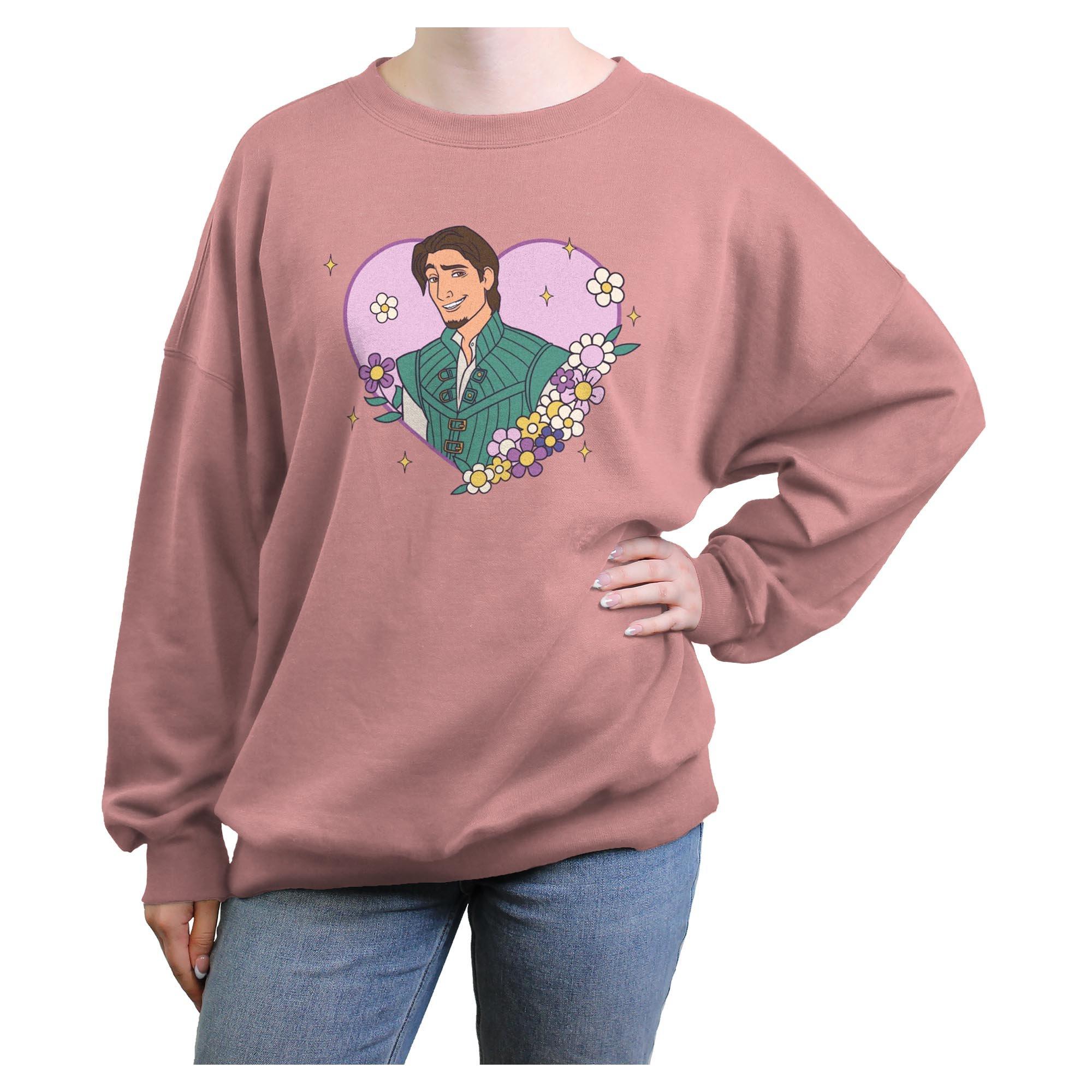 Disney Princess Flynn Ryder Heart Womens Oversized Sweatshirt, , hi-res