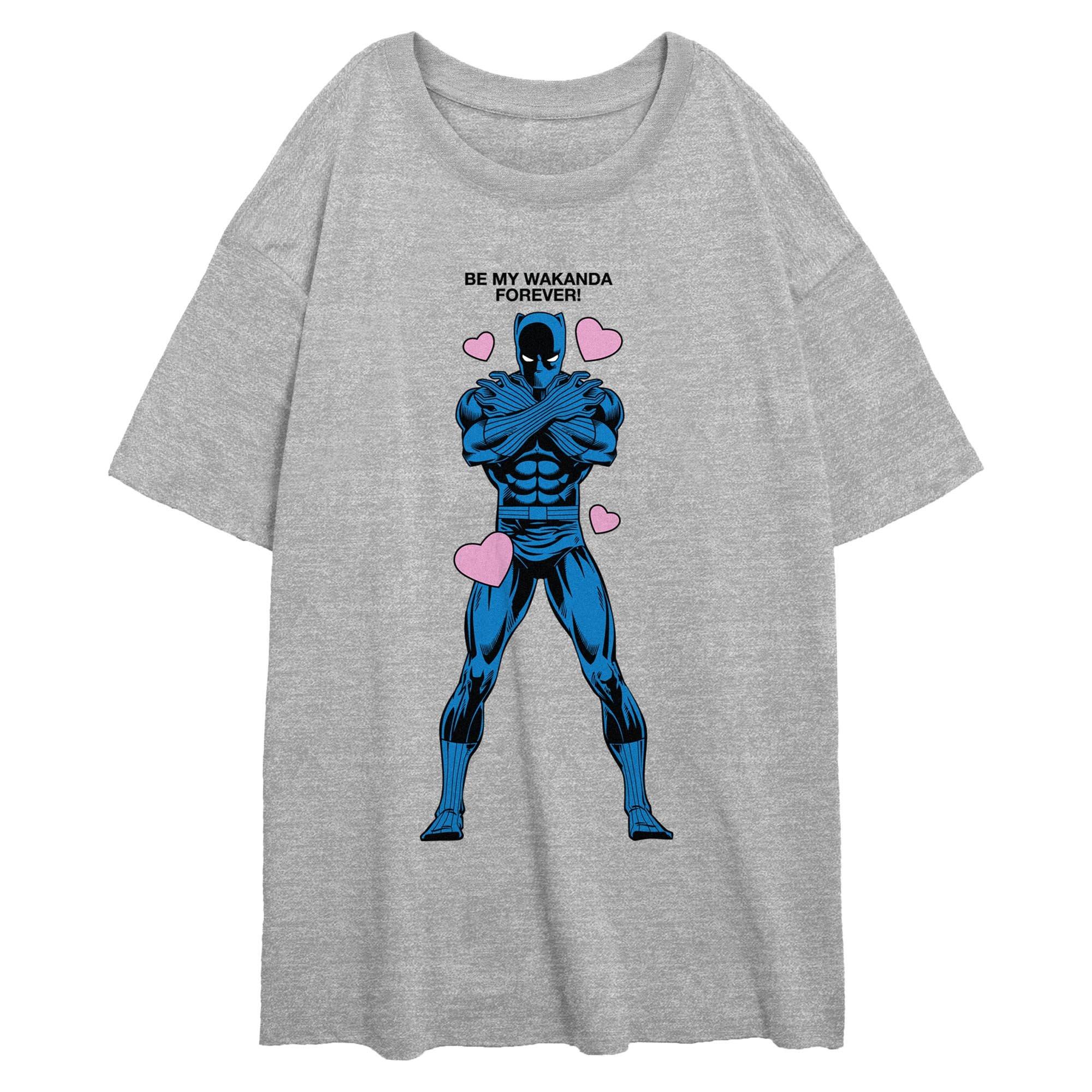 Marvel Black Panther Be My Wakanda Forever Womens Oversized T-Shirt, , hi-res