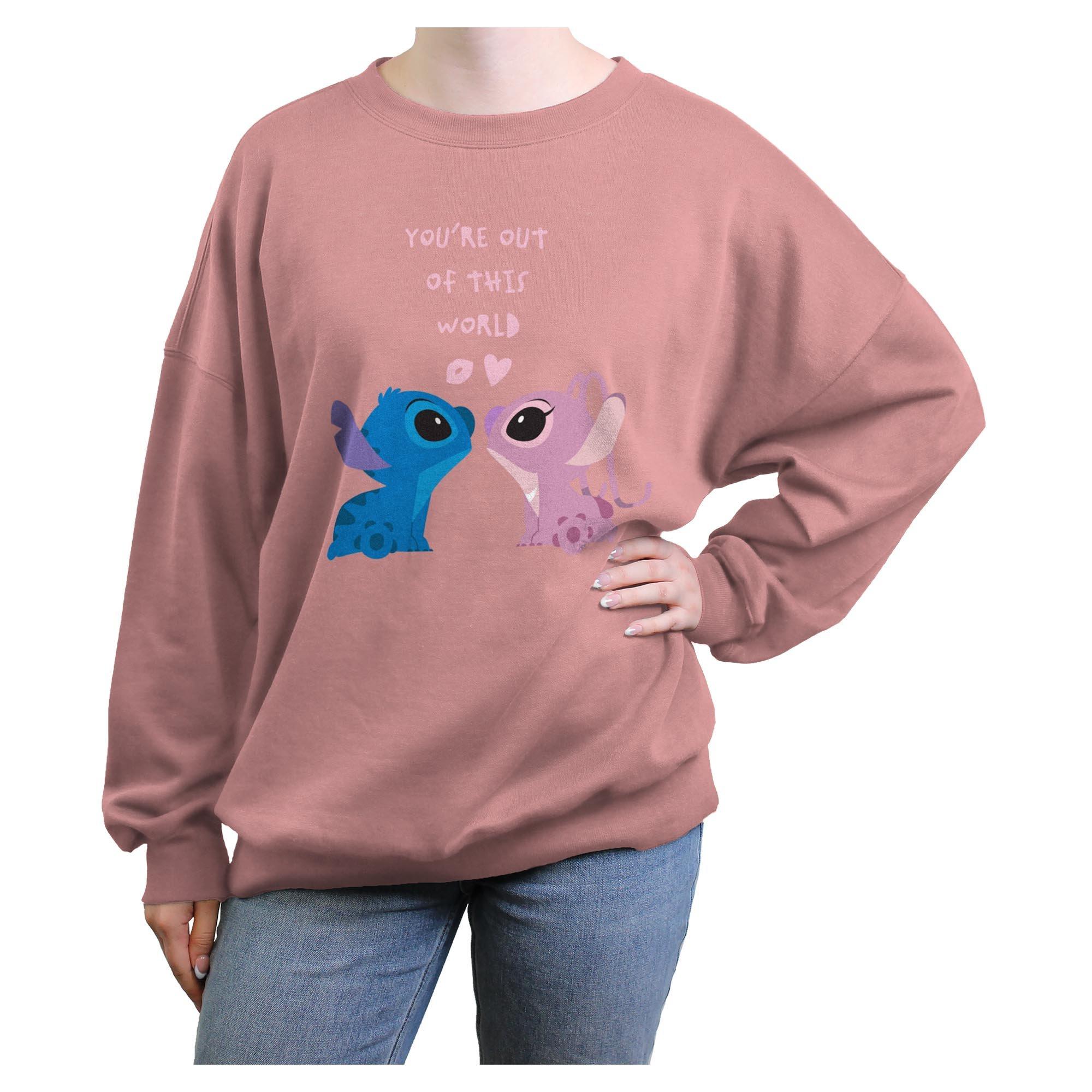 Disney Lilo & Stitch Youre Out Of This World Womens Oversized Sweatshirt, , hi-res