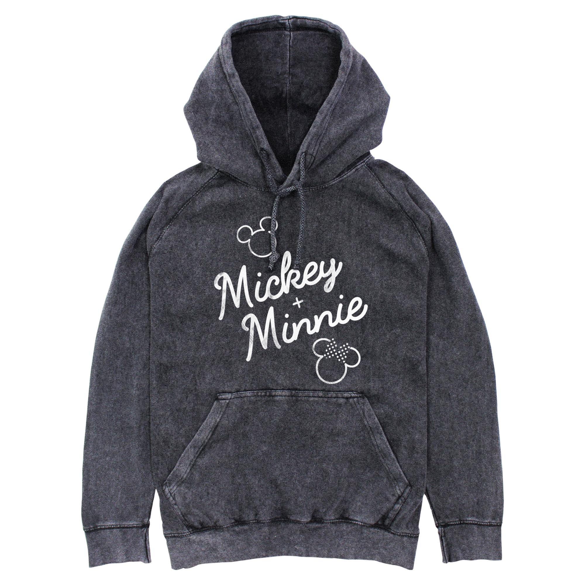 Disney Mickey Mouse and Minnie Mouse Name Duo Mineral Wash Hoodie, , hi-res