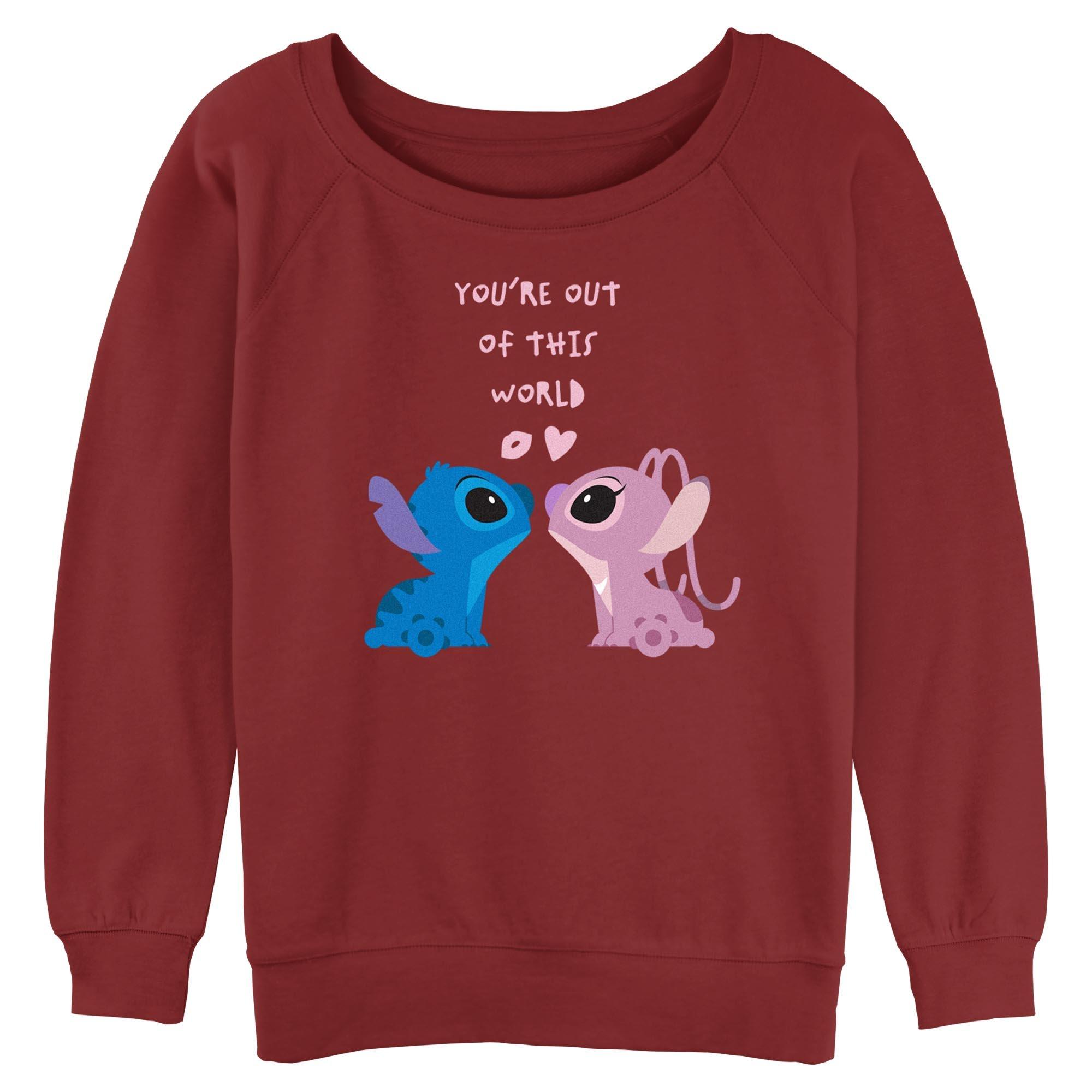 Disney Lilo & Stitch Youre Out Of This World Womens Slouchy Sweatshirt, , hi-res