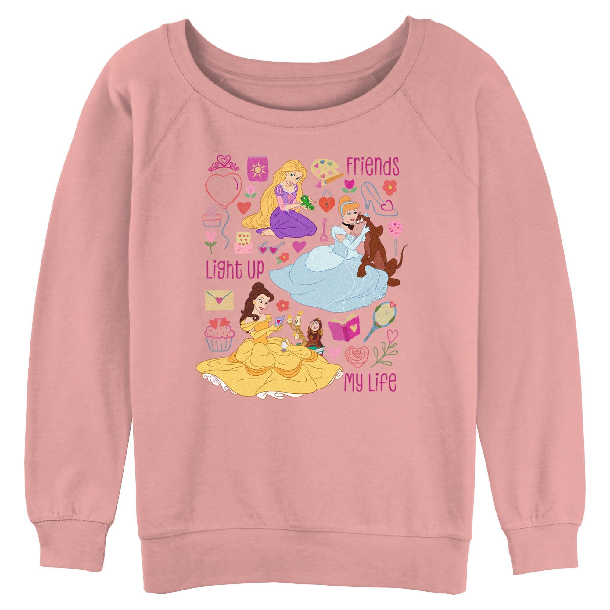 Disney Princess Friends Light Up My Life Womens Slouchy Sweatshirt, , hi-res