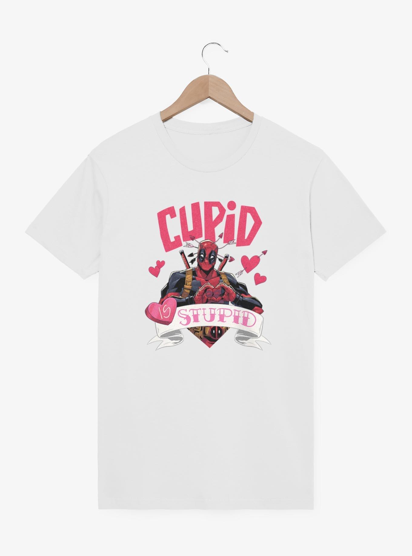 Marvel Deadpool Cupid Is Stupid T-Shirt, WHITE, hi-res