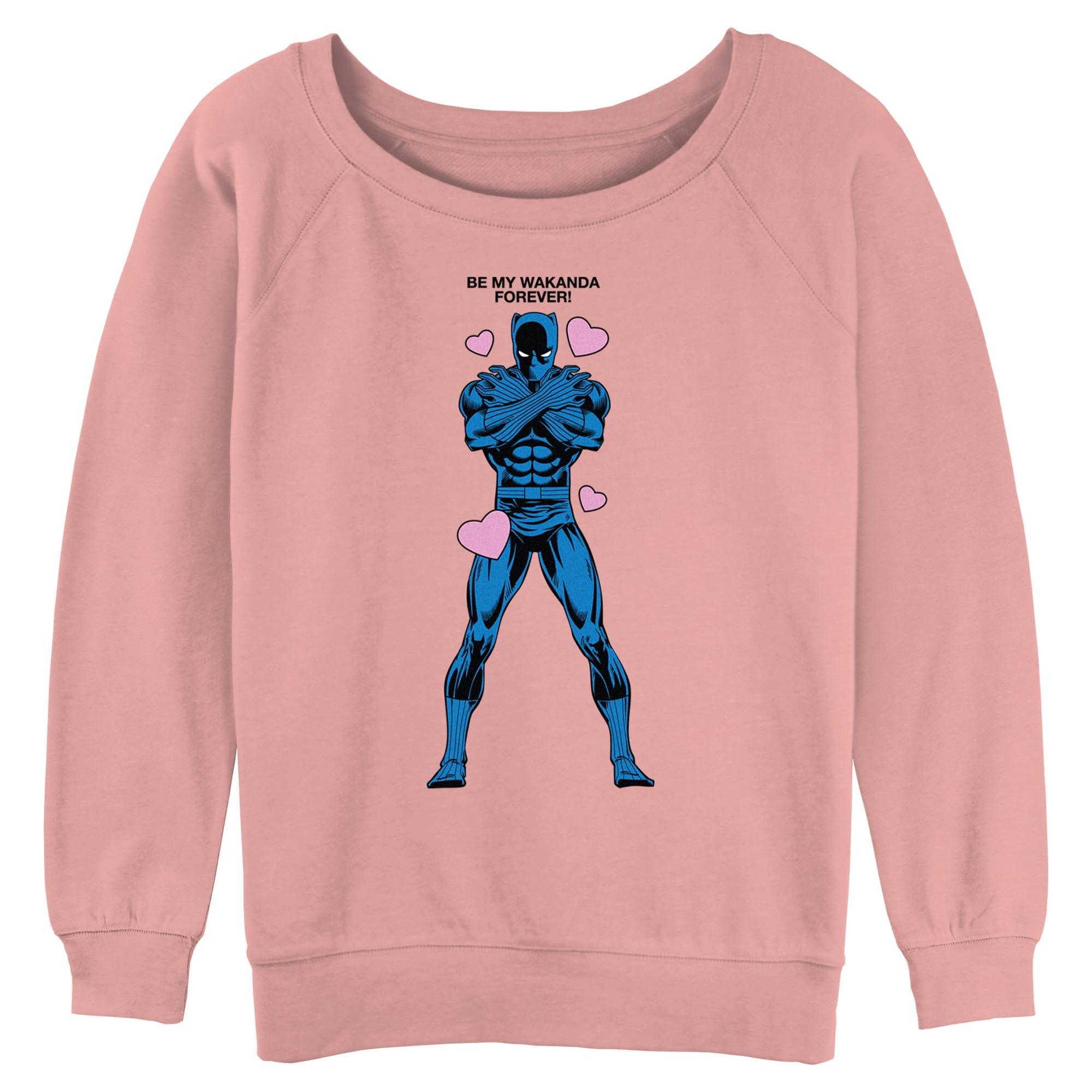 Marvel Black Panther Be My Wakanda Forever Womens Slouchy Sweatshirt, , hi-res