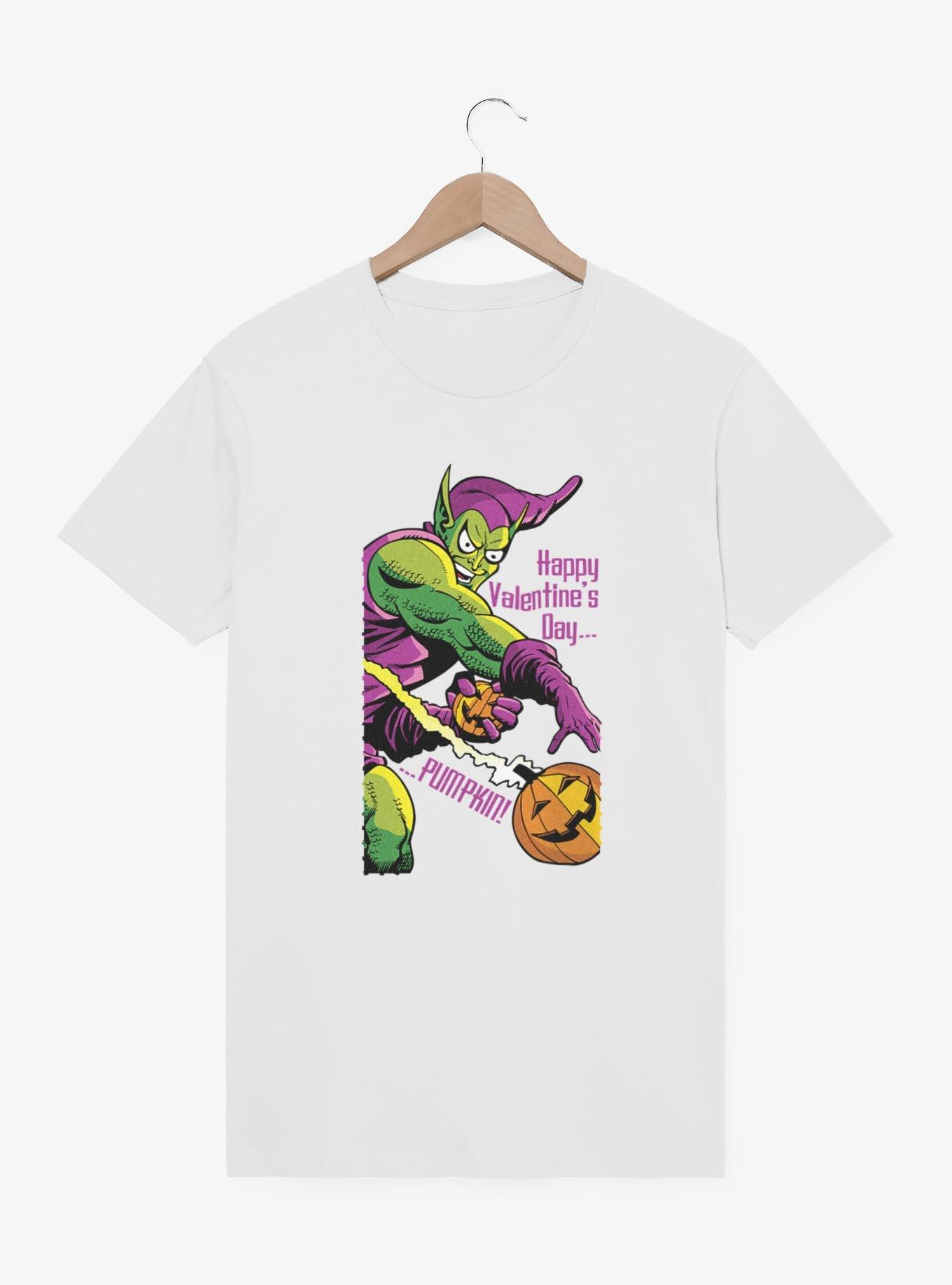 Marvel Green Goblin Happy Valentines Day T-Shirt, WHITE, hi-res