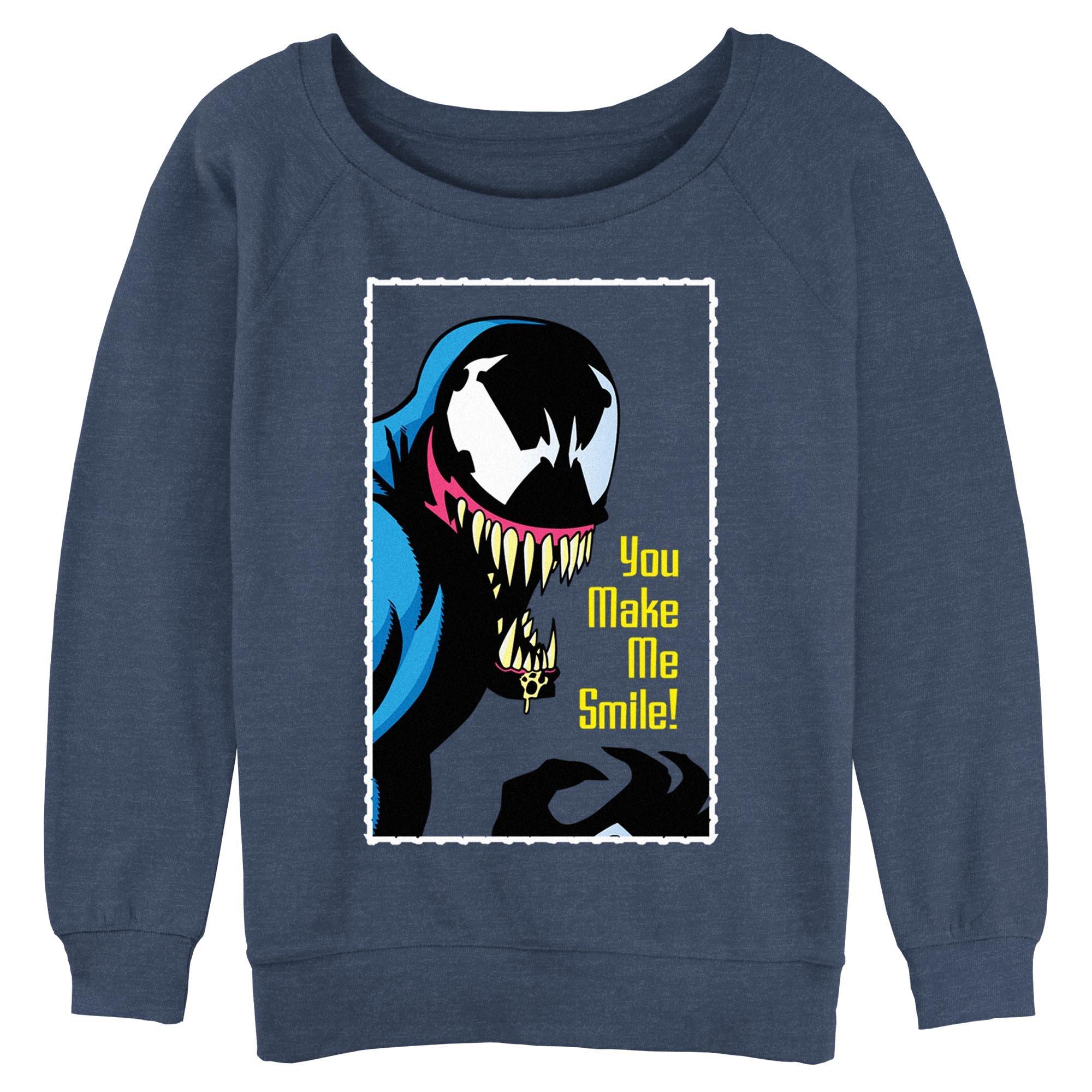 Marvel Venom You Make Me Smile Womens Slouchy Sweatshirt, , hi-res