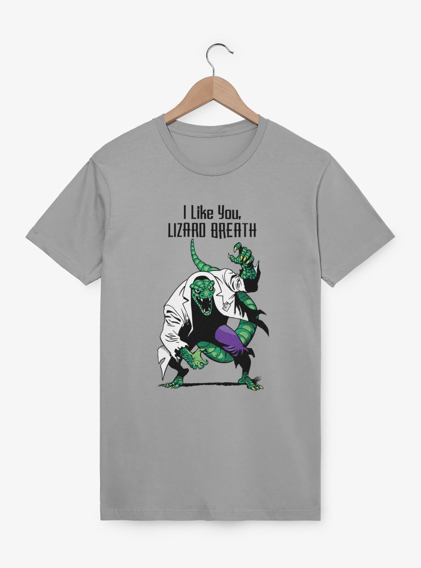Marvel The Lizard I Like You Lizard Breath T-Shirt, SILVER, hi-res