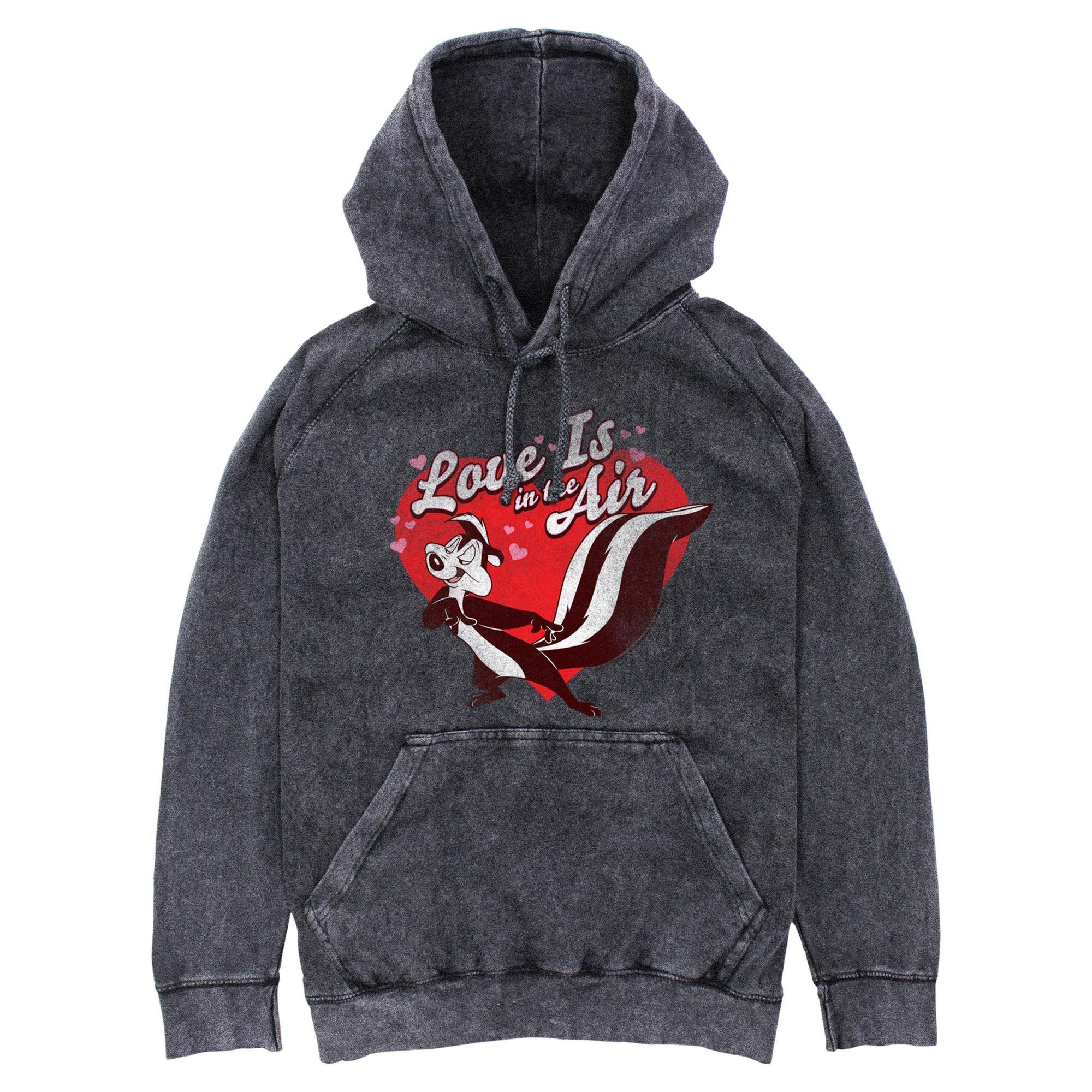 Looney Tunes Love Is In The Air Mineral Wash Hoodie, , hi-res