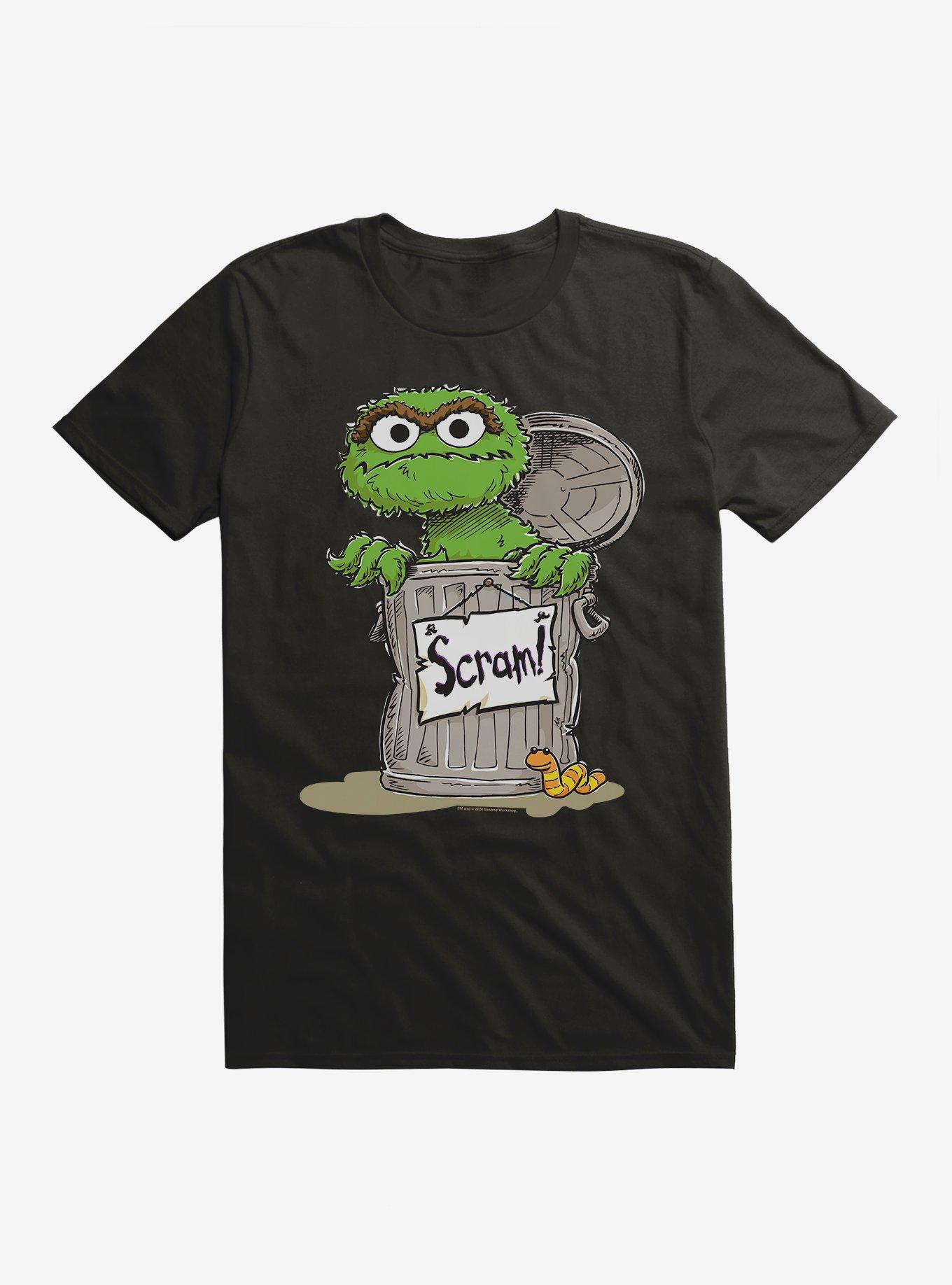 Sesame Street Oscar The Grouch Scram Extra Soft T-Shirt