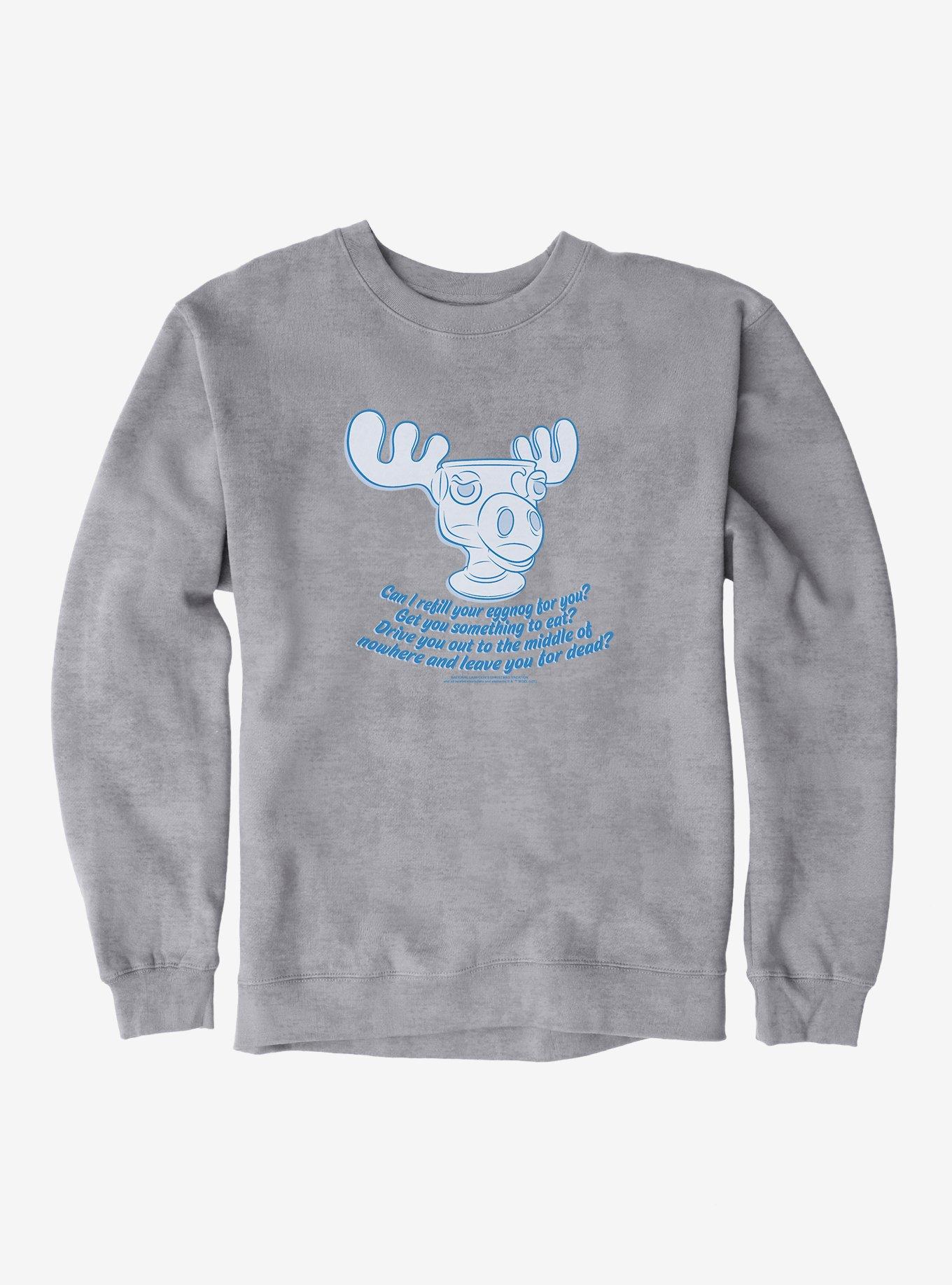 National Lampoon's Christmas Vacation Moose Mug Graphic Sweatshirt, SPORT GRAY, hi-res