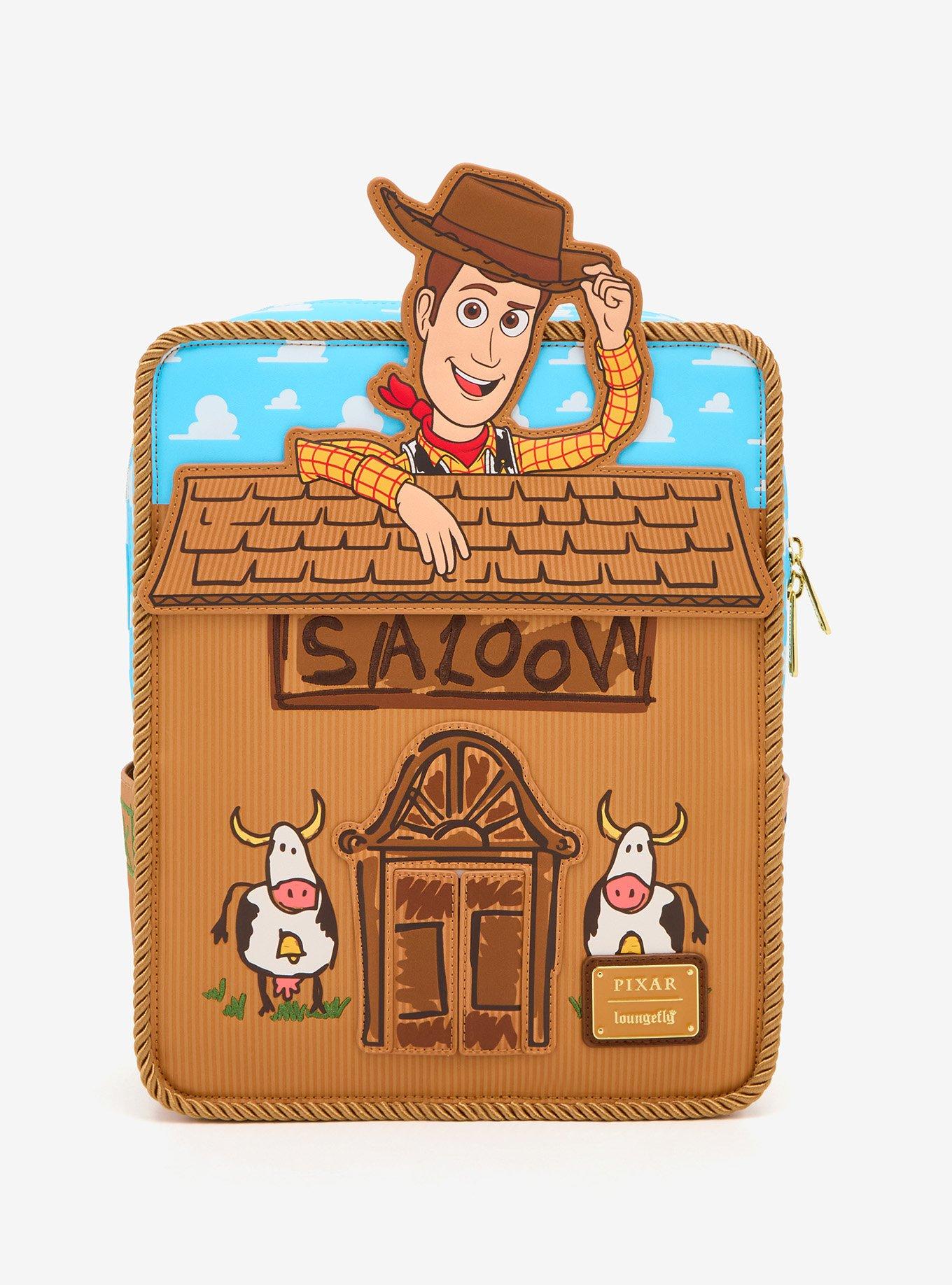 Loungefly Pixar backpack featuring a Woody motif from Toy Story NWT Amazon.com: Loungefly: Toy Story, Woody Cosplay Mini  main image 4