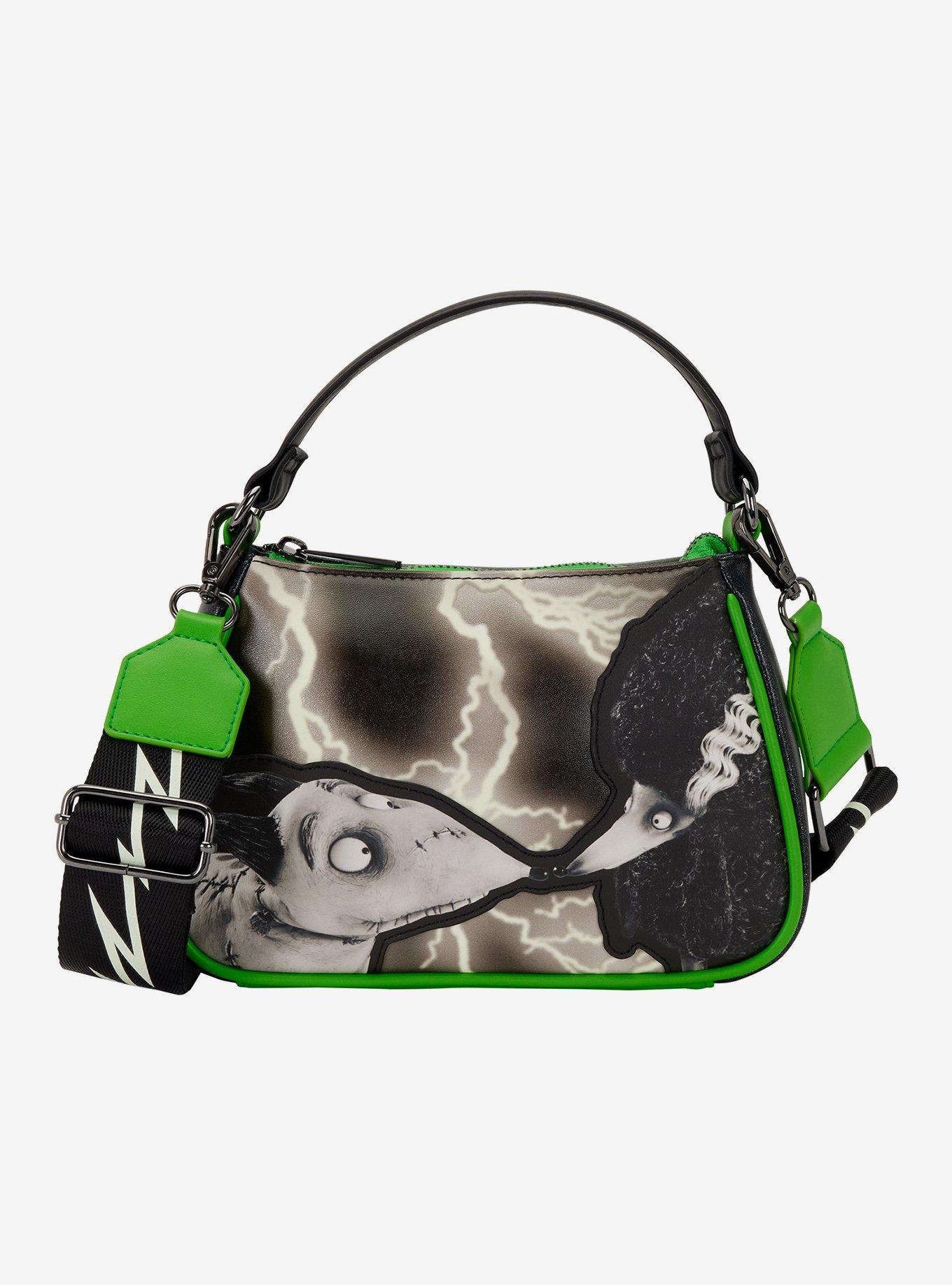 Loungefly Disney Frankenweenie Sparky and Persephone Glow-in-the-Dark Crossbody Bag