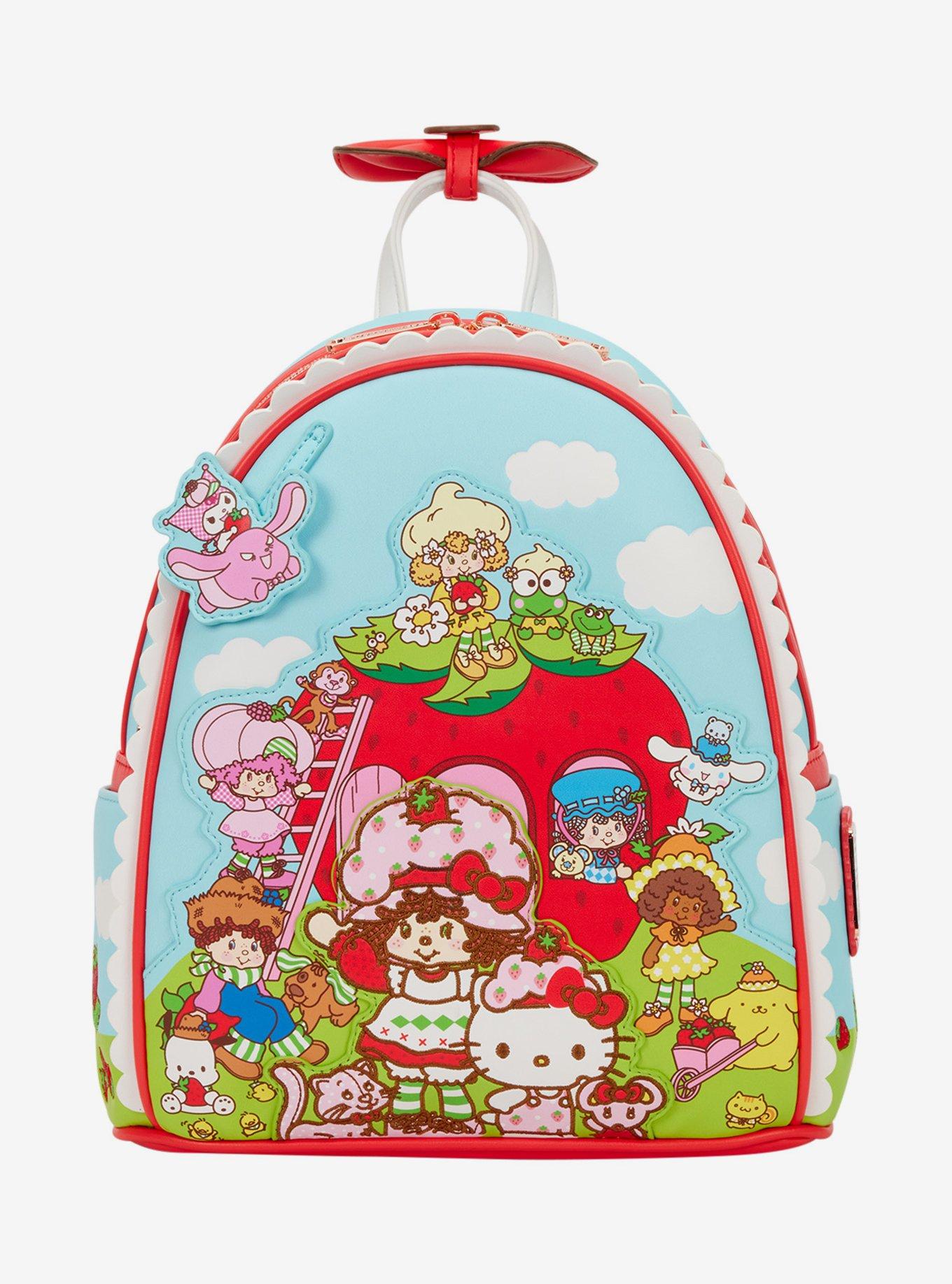 Loungefly Sanrio Hello Kitty & Friends x Strawberry Shortcake Scene Strawberry Scented Mini Backpack, , hi-res