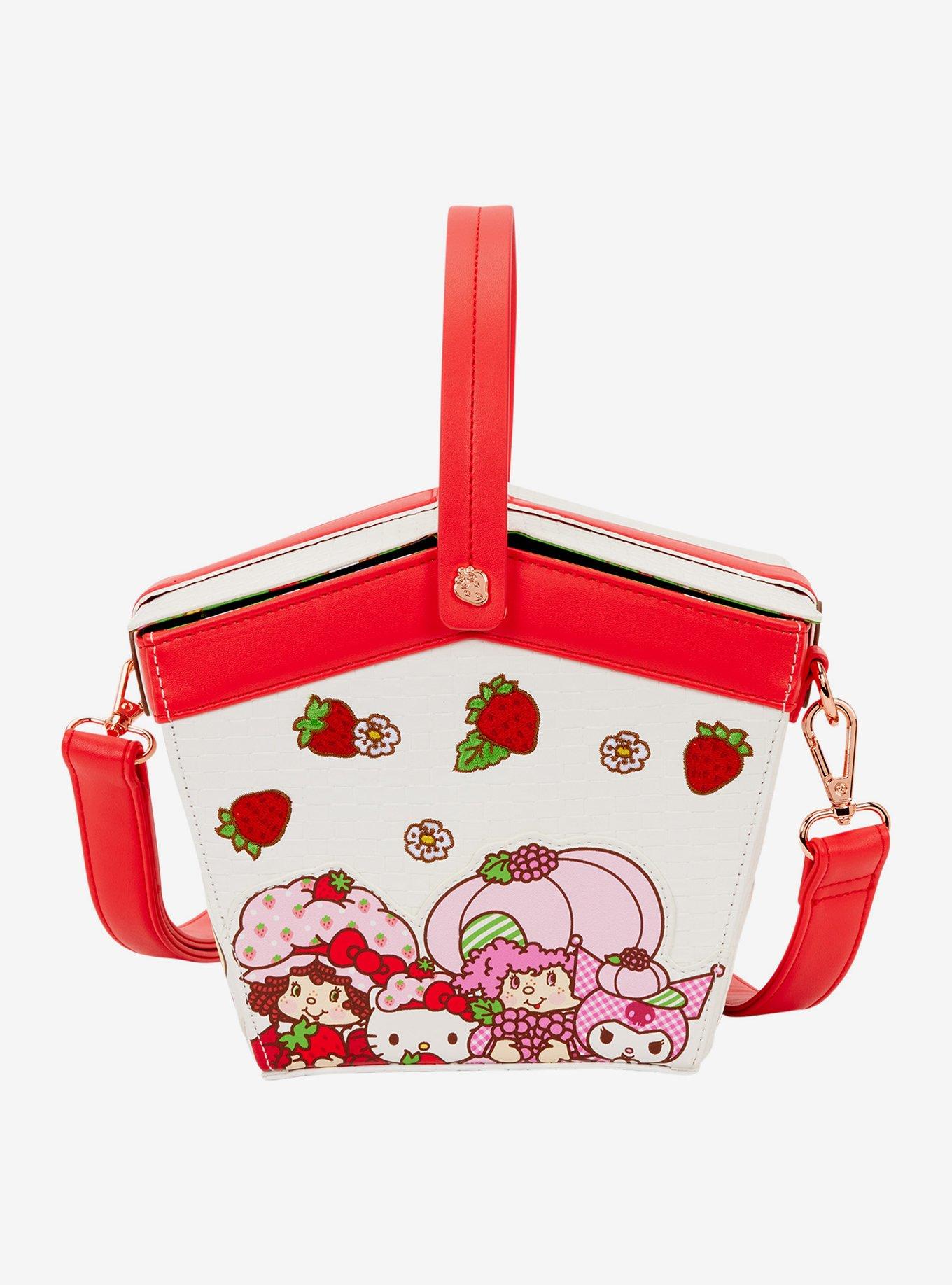 Loungefly Sanrio Hello Kitty & Friends x Strawberry Shortcake Basket Strawberry Scented Crossbody Bag, , hi-res