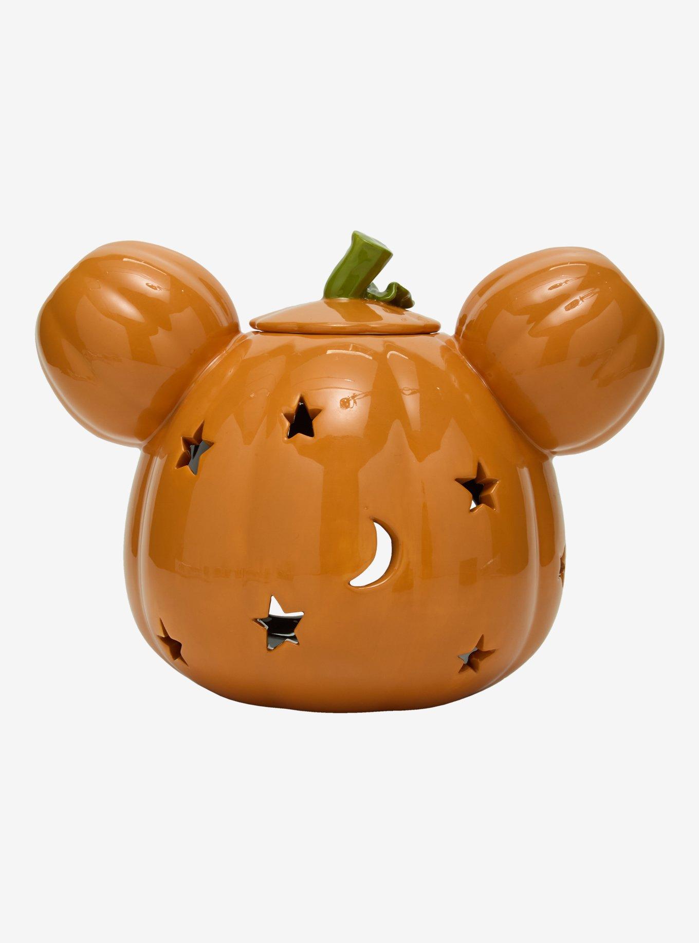 Disney Mickey Mouse Pumpkin Figural Tea Light Holder - BoxLunch Exclusive, , hi-res