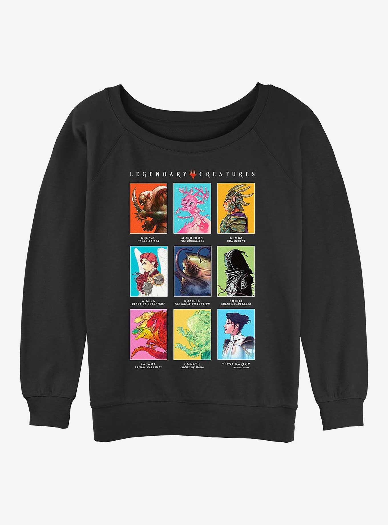 Magic: The Gathering Textbook Legendary Creatures Girls Slouchy Sweatshirt