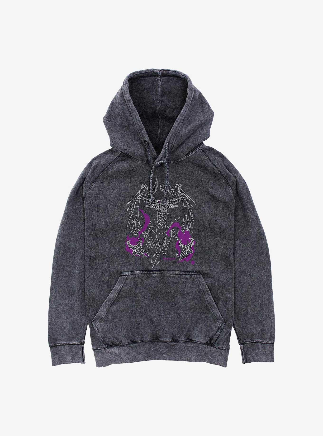 Magic: The Gathering Nicol Bolas Polygon Mineral Wash Hoodie, , hi-res