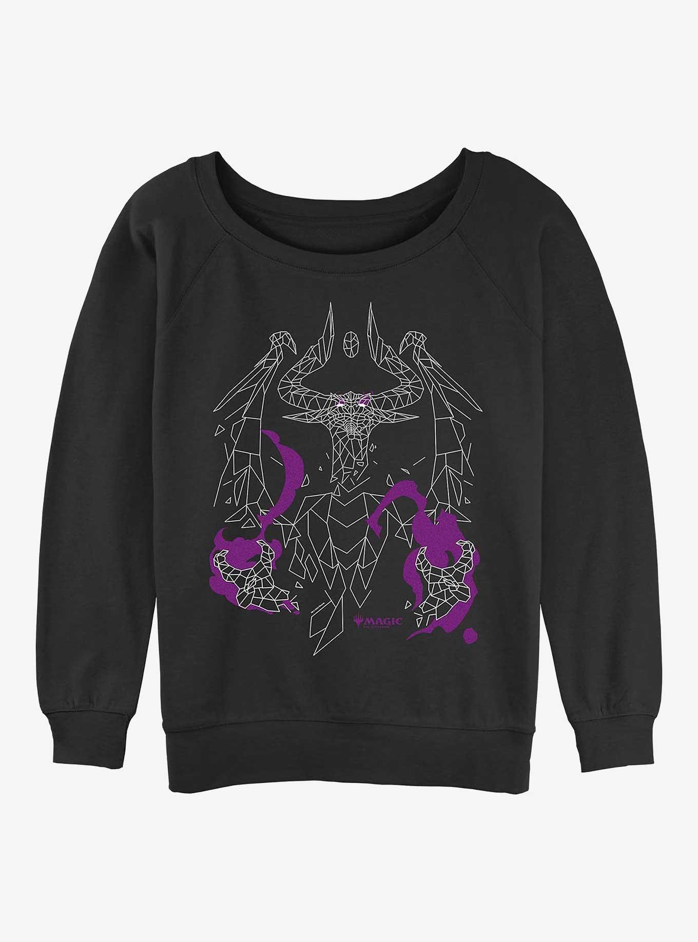 Magic: The Gathering Nicol Bolas Polygon Girls Slouchy Sweatshirt