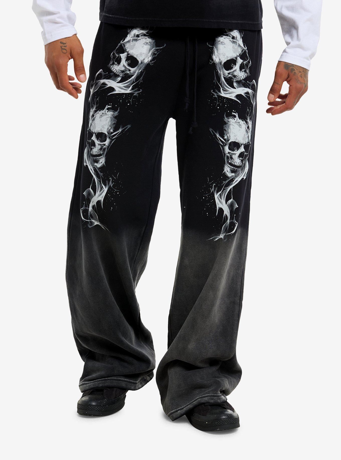 Skulls & Flames Ombré Lounge Pants, , hi-res