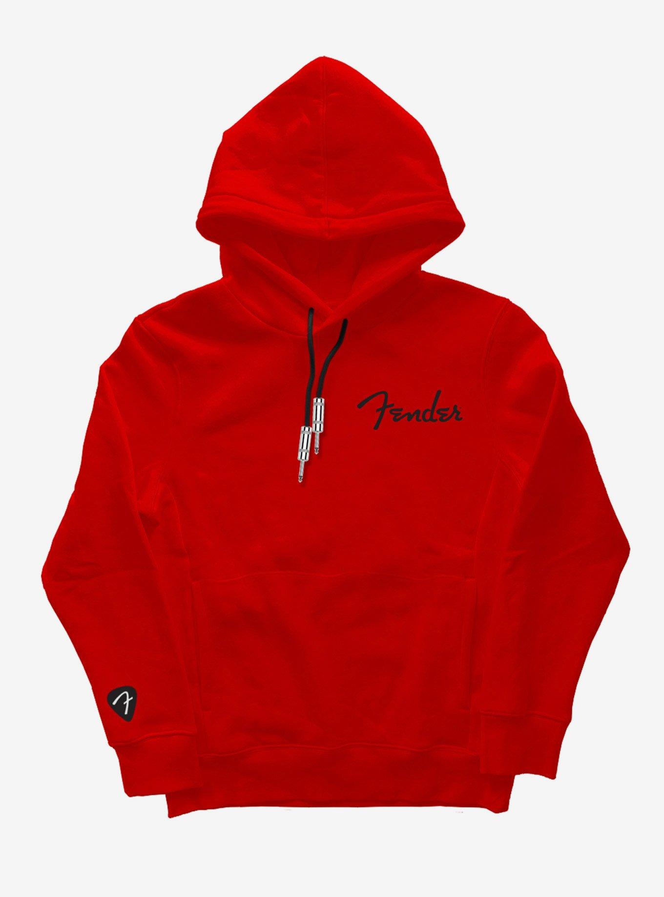 Fender Red Pull Over Hoodie, , hi-res
