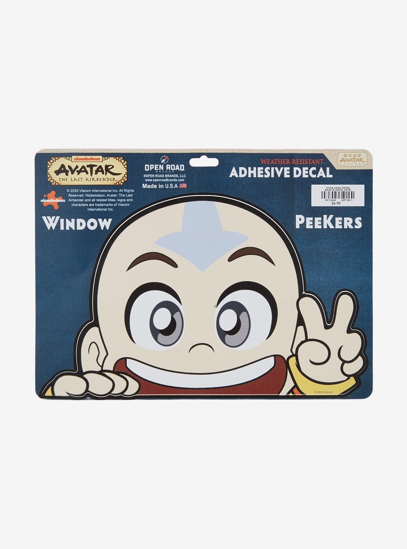 Avatar: The Last Airbender Aang Peeking Car Decal, , hi-res