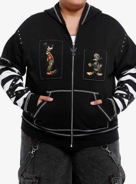s*y様 COACH×Disney ジップアップパーカー XS ブルゾン ハロウ Disney Kingdom Hearts Halloween Town Girls Twofer Hoodie Plus Size