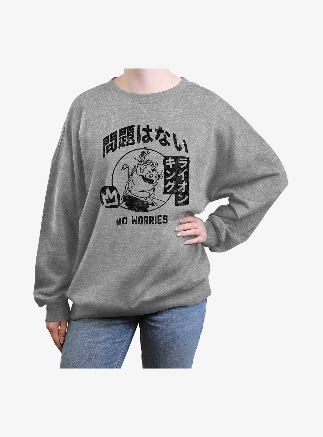 Disney The Lion King Haknua Matata Kanji Girls Oversized Sweatshirt, , hi-res