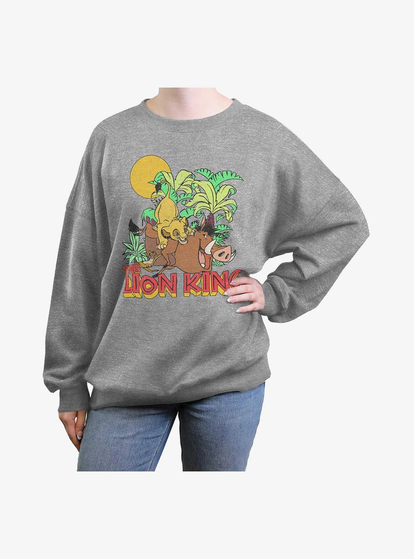 Disney The Lion King Jungle Play Girls Oversized Sweatshirt