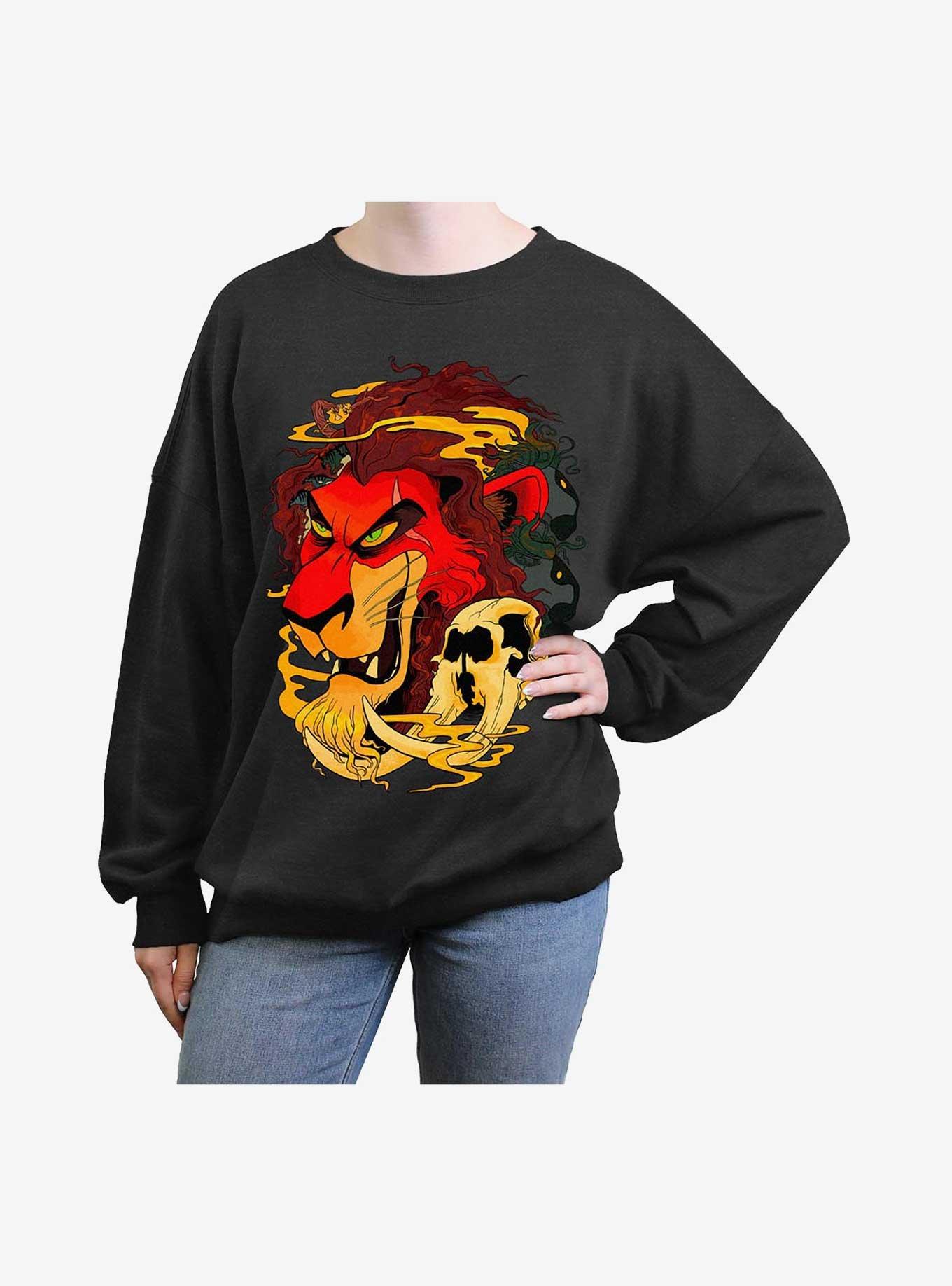 Disney The Lion King Scarify Girls Oversized Sweatshirt, , hi-res