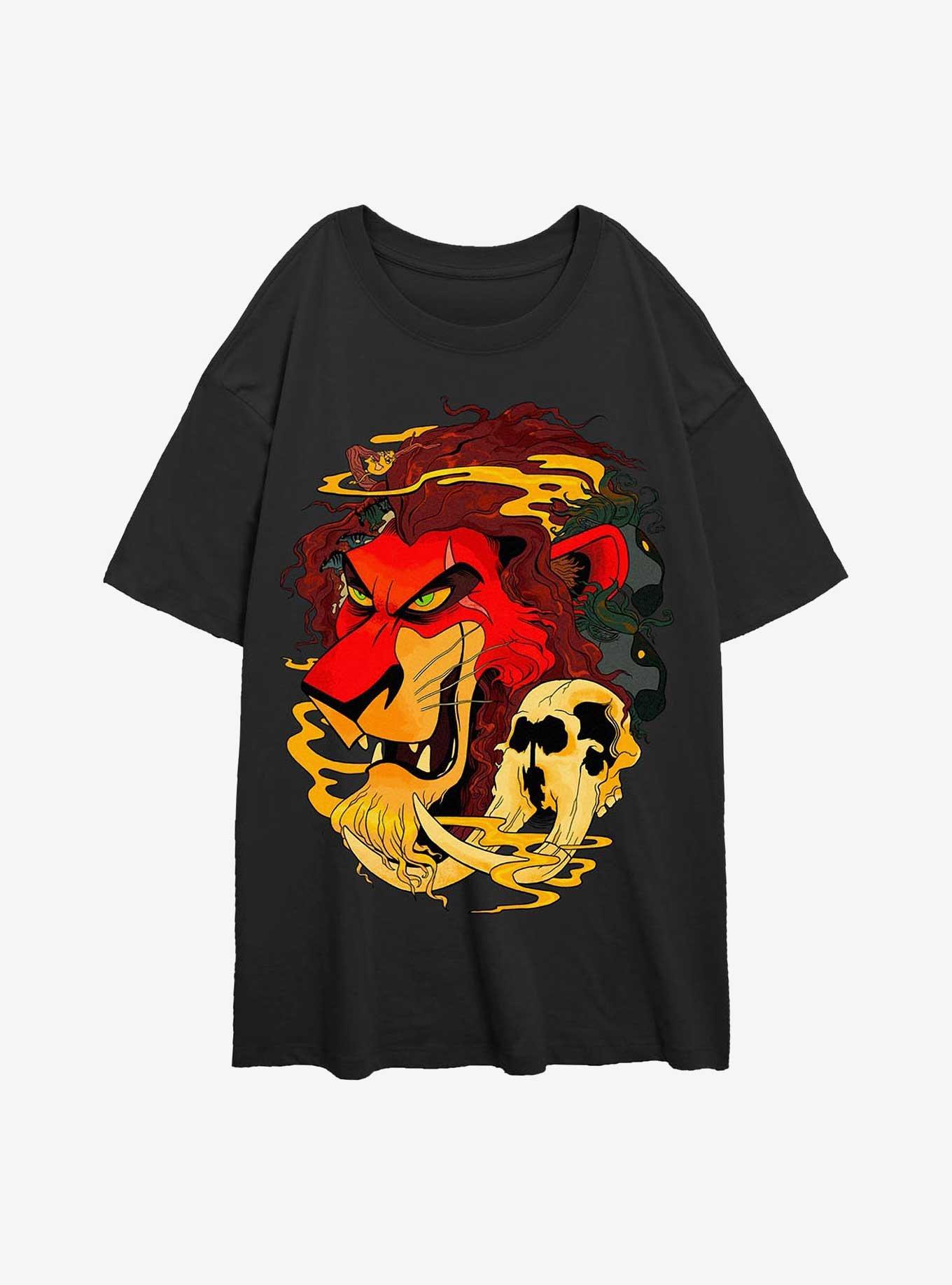 Disney The Lion King Scarify Girls Oversized T-Shirt, , hi-res