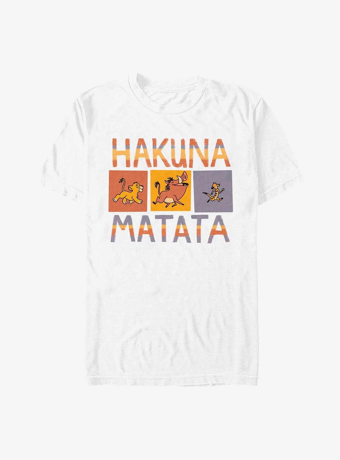 Disney The Lion King Hakuna Matata Box T-Shirt, WHITE, hi-res