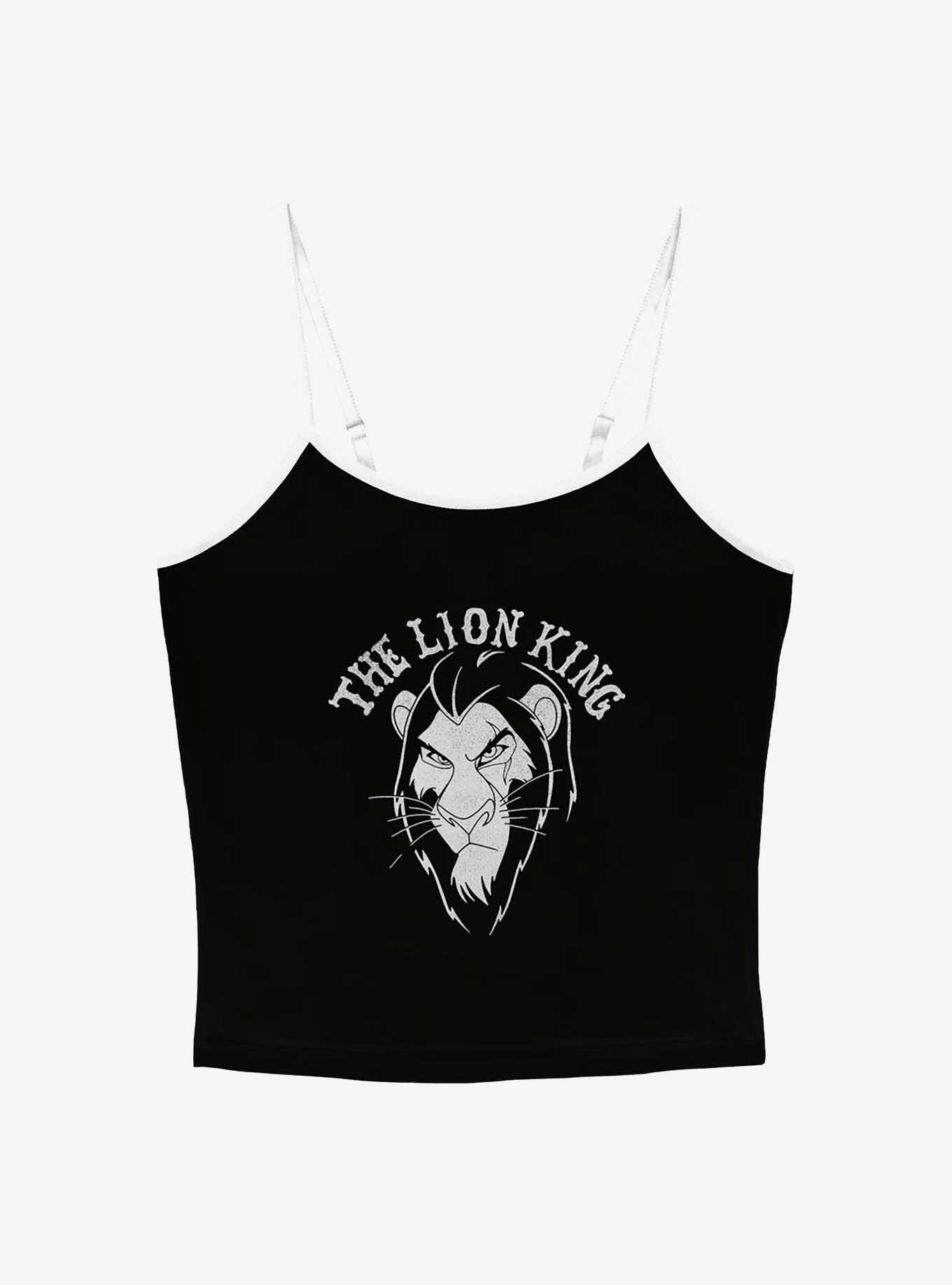 Disney The Lion King Scar Angry Stare Girls Cami, BLACK, hi-res