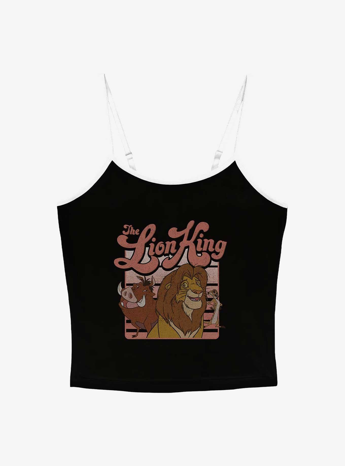 Disney The Lion King Group Retro Stripe Girls Cami, BLACK, hi-res