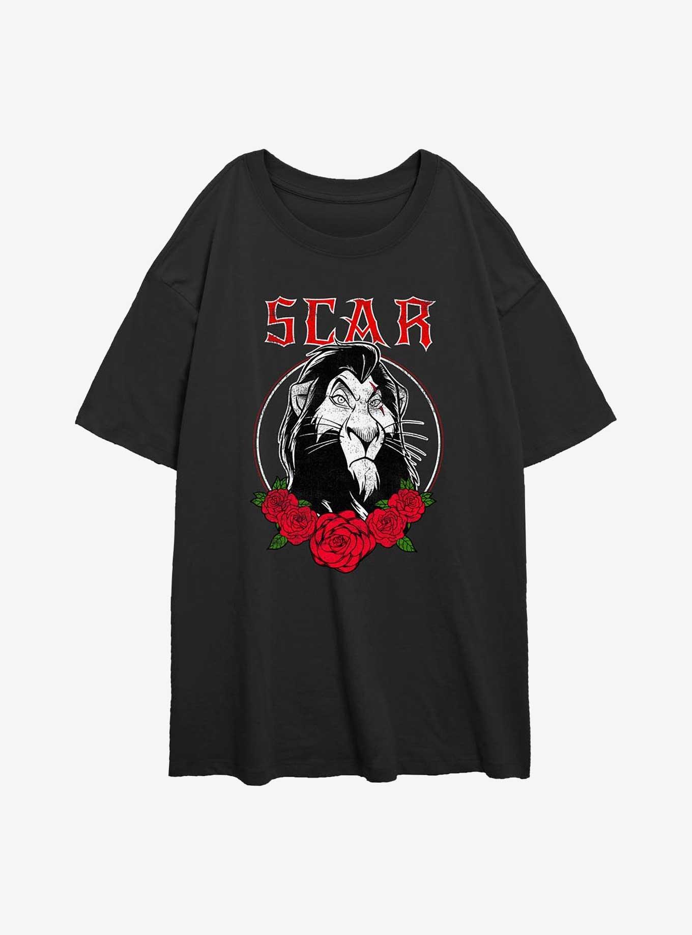 Disney The Lion King Scar Rose Girls Oversized T-Shirt, , hi-res
