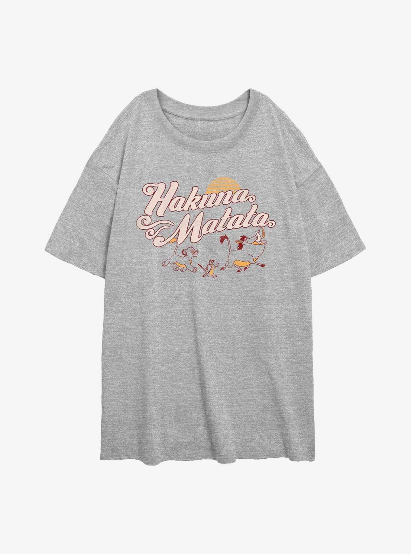 Disney The Lion King Stripe Sun Girls Oversized T-Shirt, , hi-res