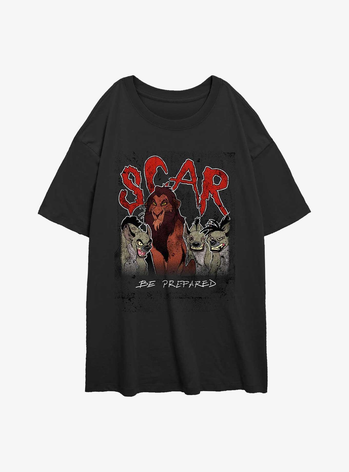 Disney The Lion King Scar And The Hyenas Be Prepared Girls Oversized T-Shirt, , hi-res