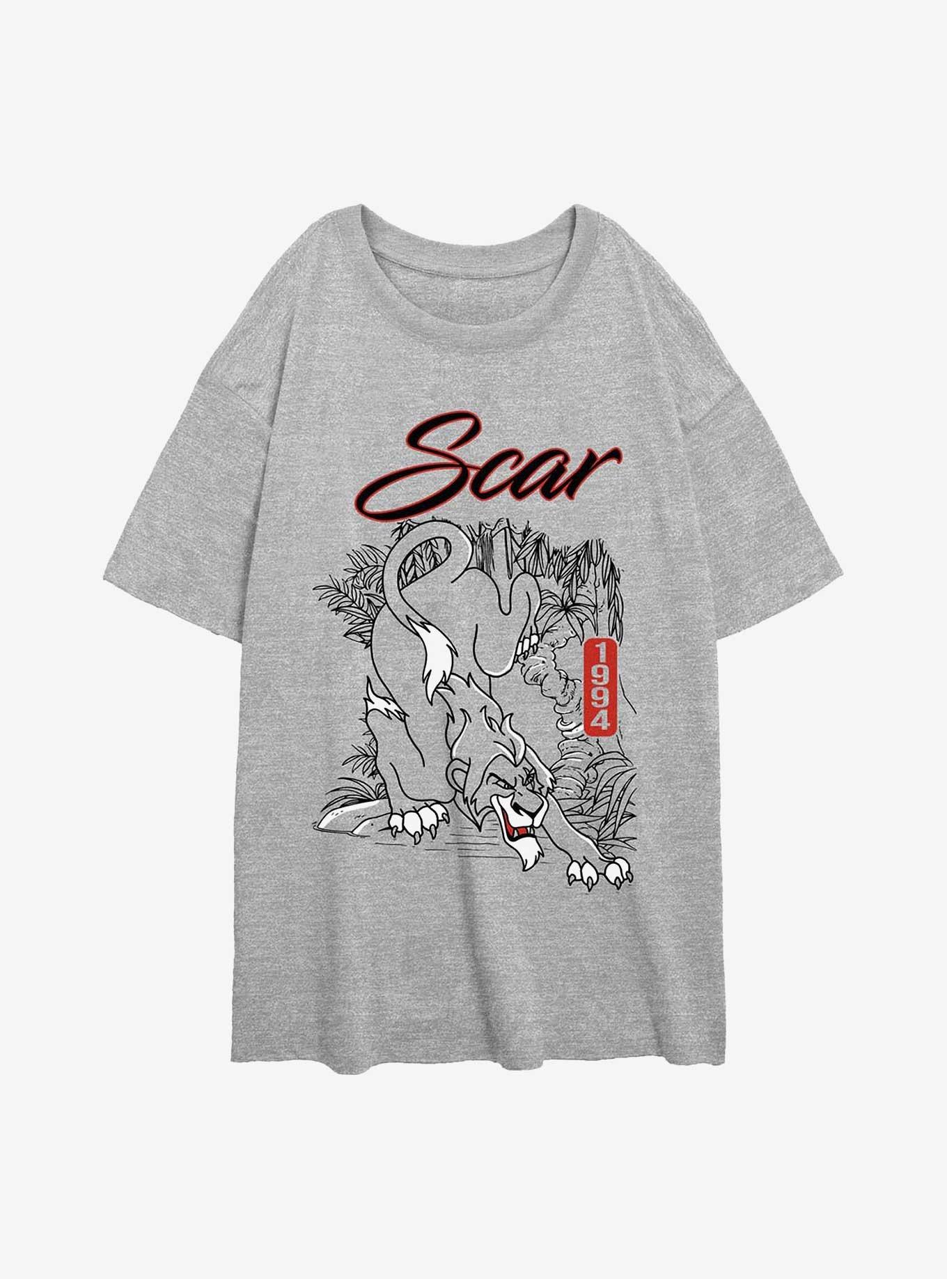 Disney The Lion King Long Live Scar Girls Oversized T-Shirt, , hi-res