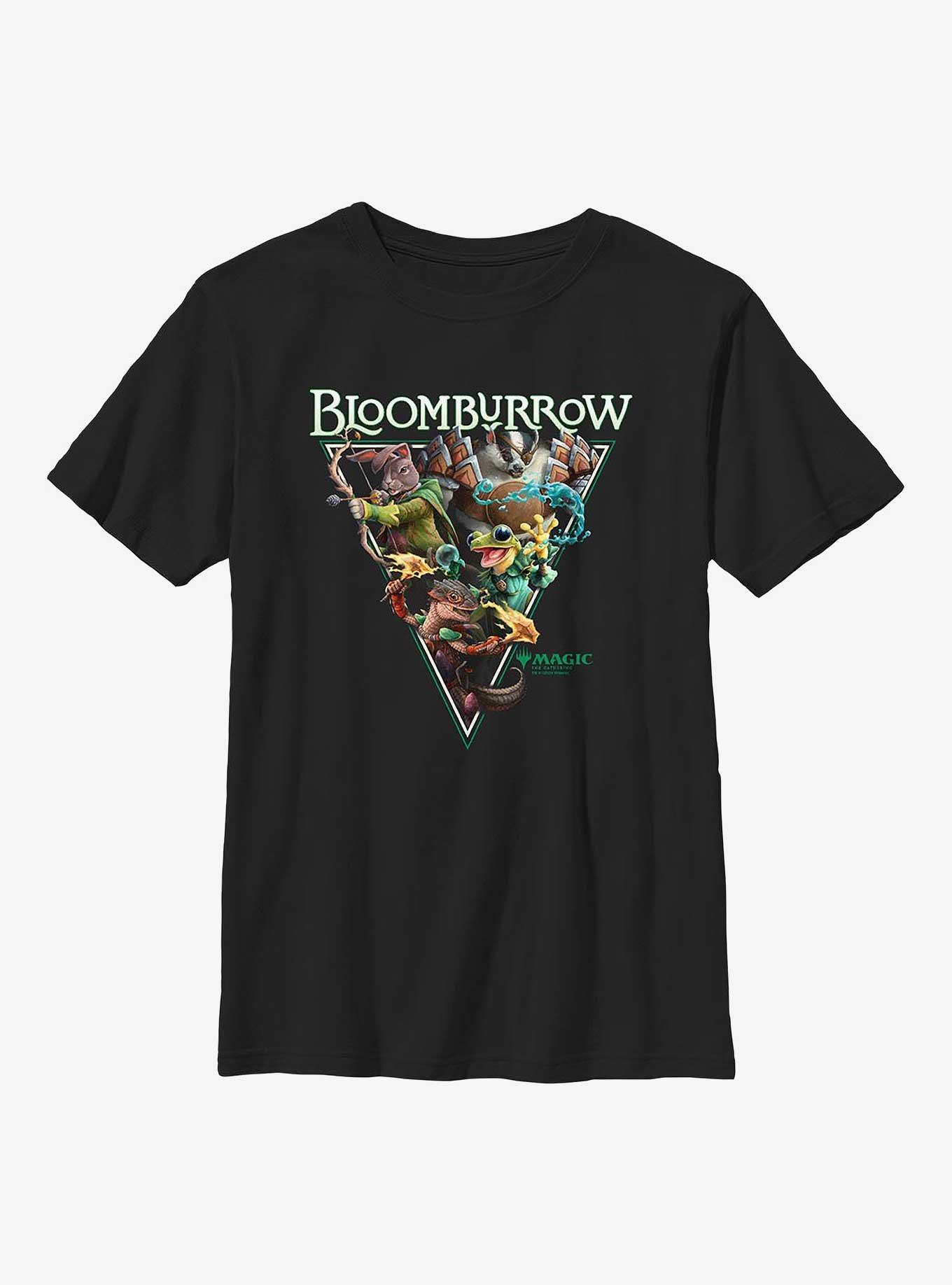 Magic: The Gathering Bloomburrow Critters Youth T-Shirt, BLACK, hi-res