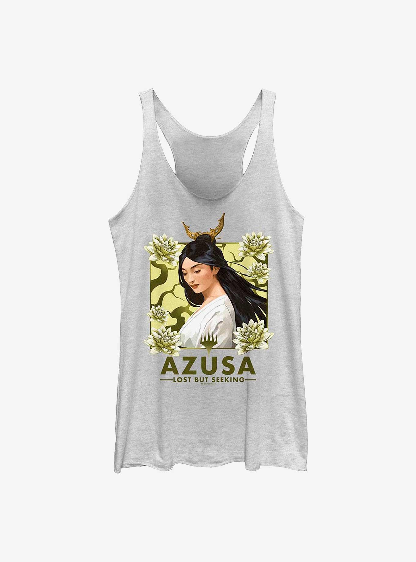 Magic: The Gathering Azusa, Lost But Seeking Womens Tank Top, WHITE HTR, hi-res