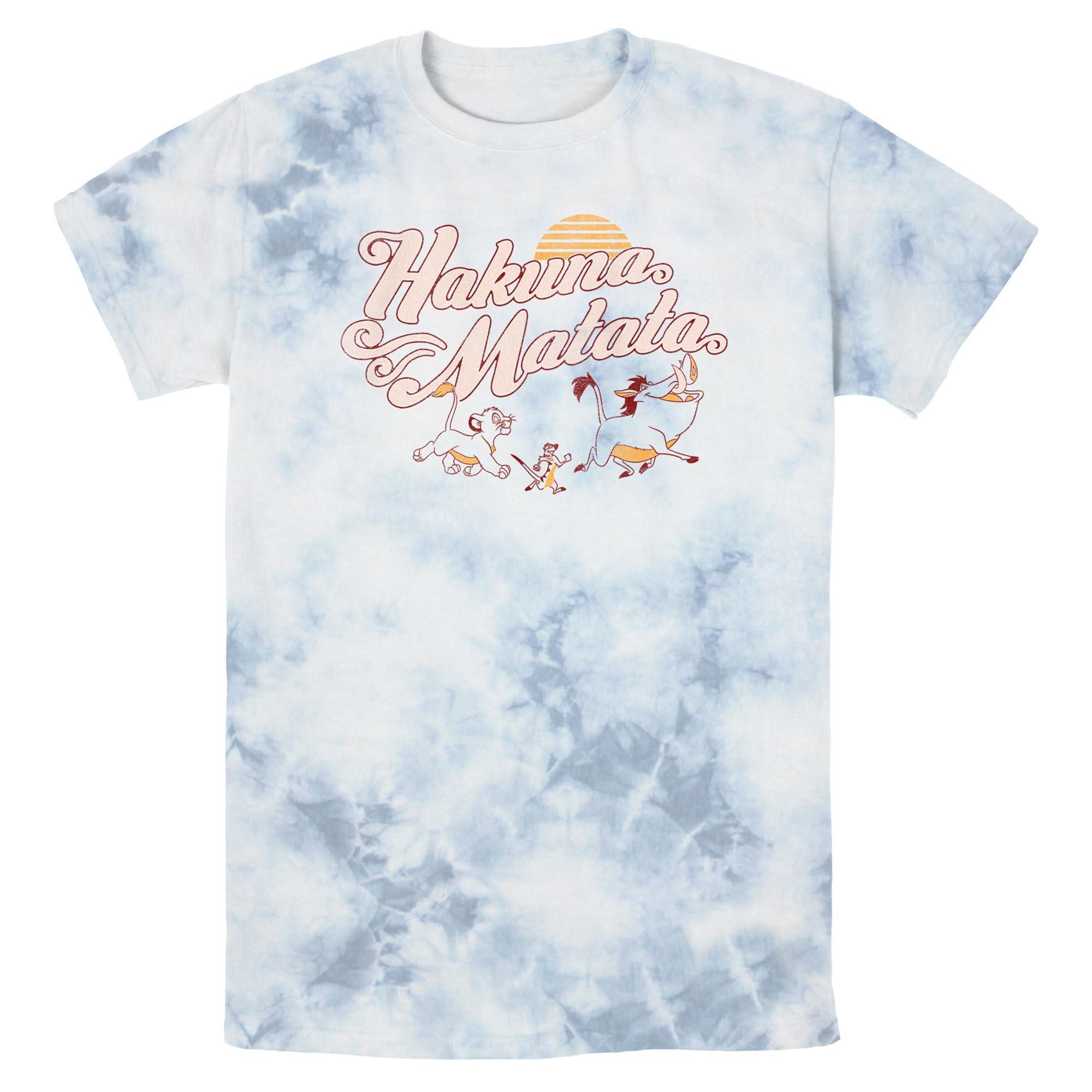 Disney The Lion King Hakuna Matata Sun Walk Tie-Dye T-Shirt,Specials : American Fashion Style Bags On Sale