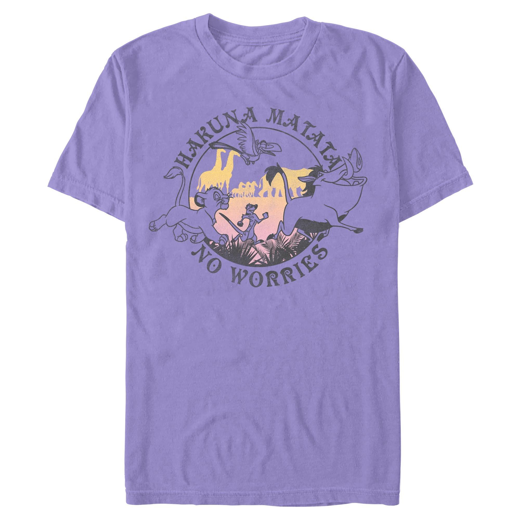 Disney The Lion King Hakuna Matata No Worries Circle Garment Dye T-Shirt, , hi-res