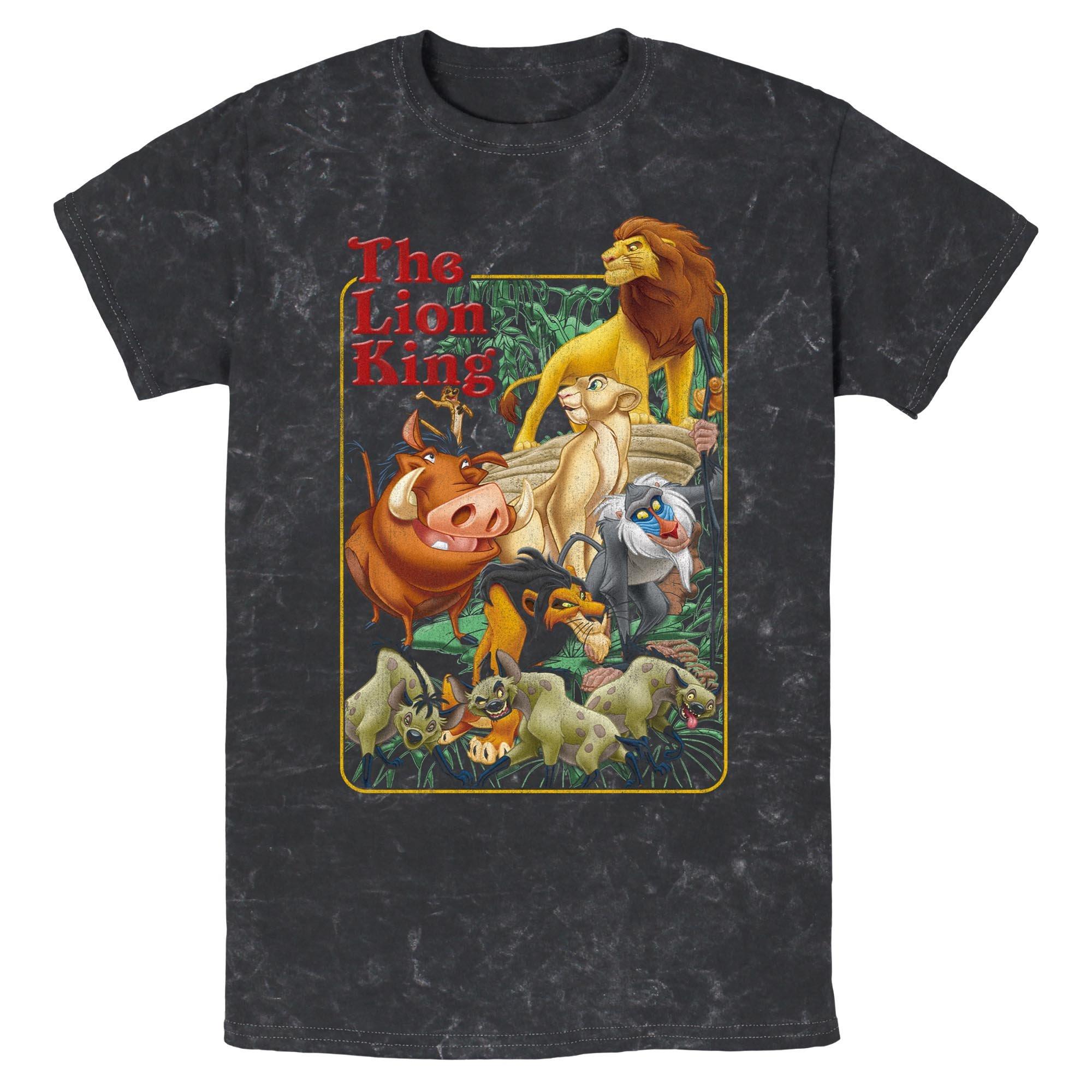 Disney The Lion King Retro Group Mineral Wash T-Shirt, , hi-res