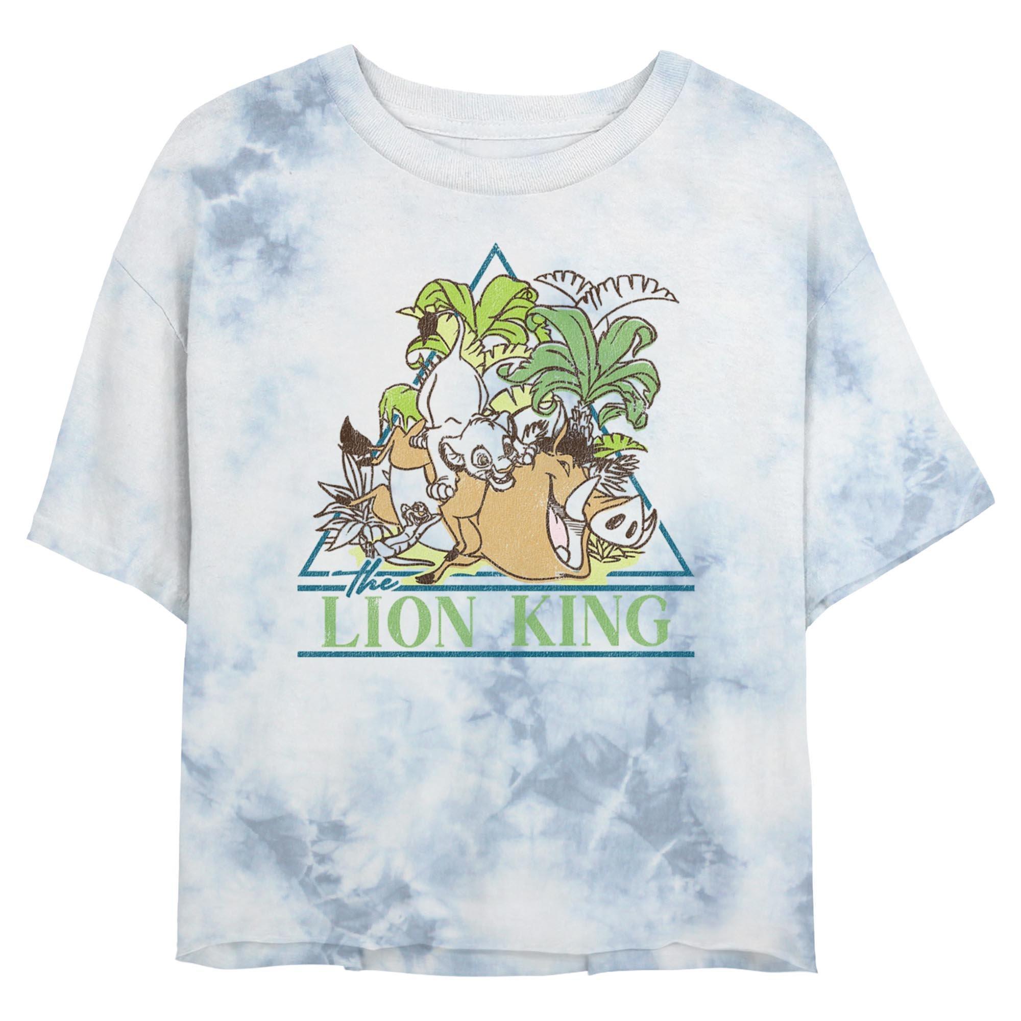 Disney The Lion King Fun With Friends Tie Dye Crop Womens T-Shirt, , hi-res