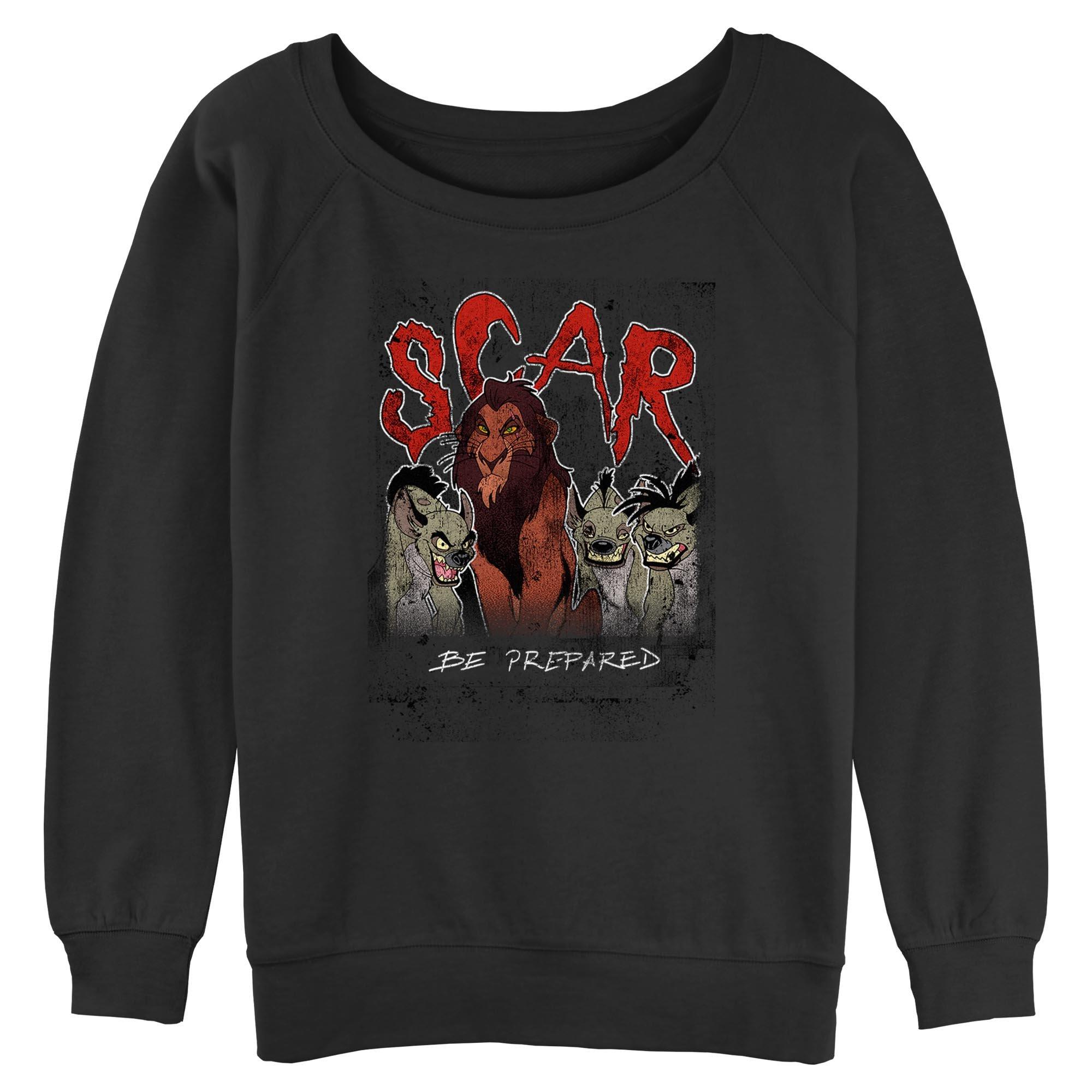 Disney The Lion King Scar Be Prepared Womens Slouchy Sweatshirt, , hi-res