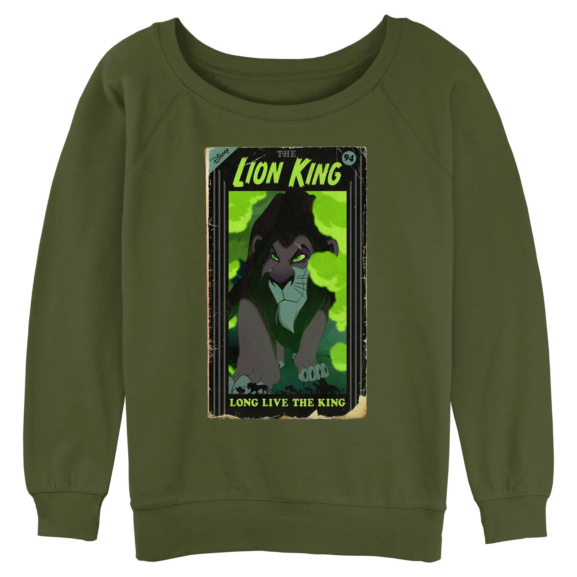 Disney The Lion King Long Live The King VHS Womens Slouchy Sweatshirt, , hi-res